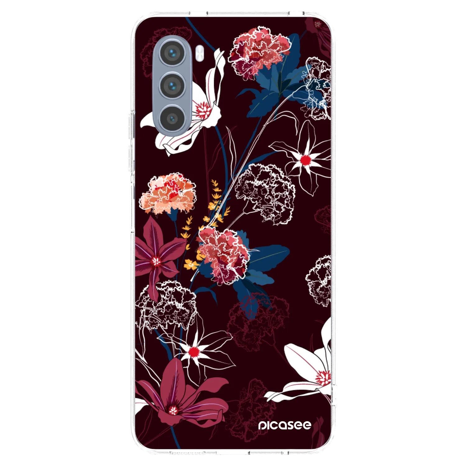 Picasee silikonska prozirna maskica za Motorola Moto G62 - Dark Meadow