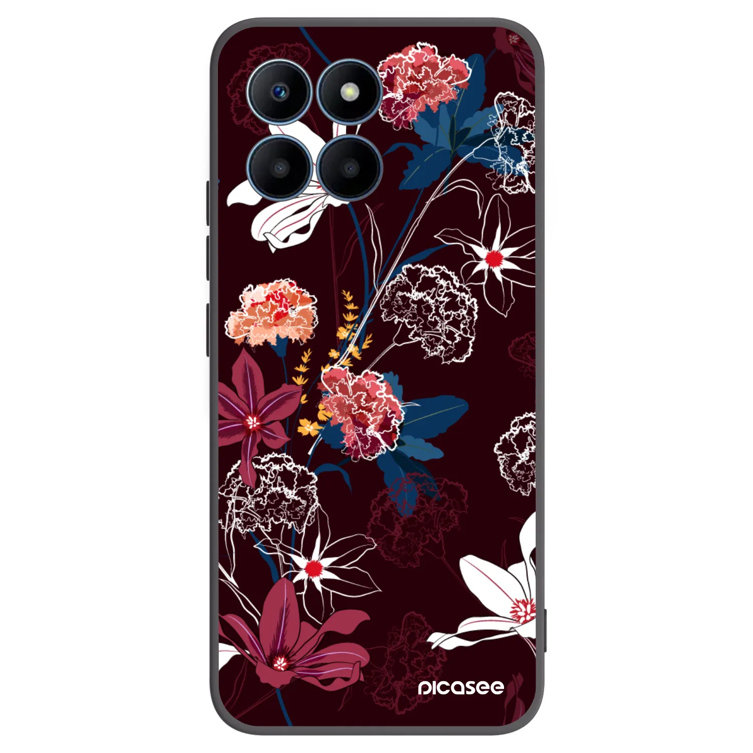 Picasee crna silikonska maskica za Honor 70 Lite - Dark Meadow