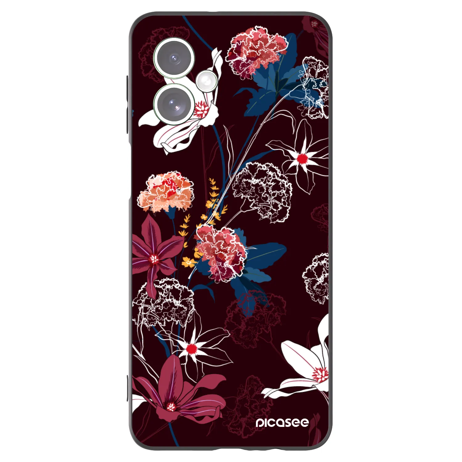 Picasee crna silikonska maskica za Motorola Moto G54 5G - Dark Meadow