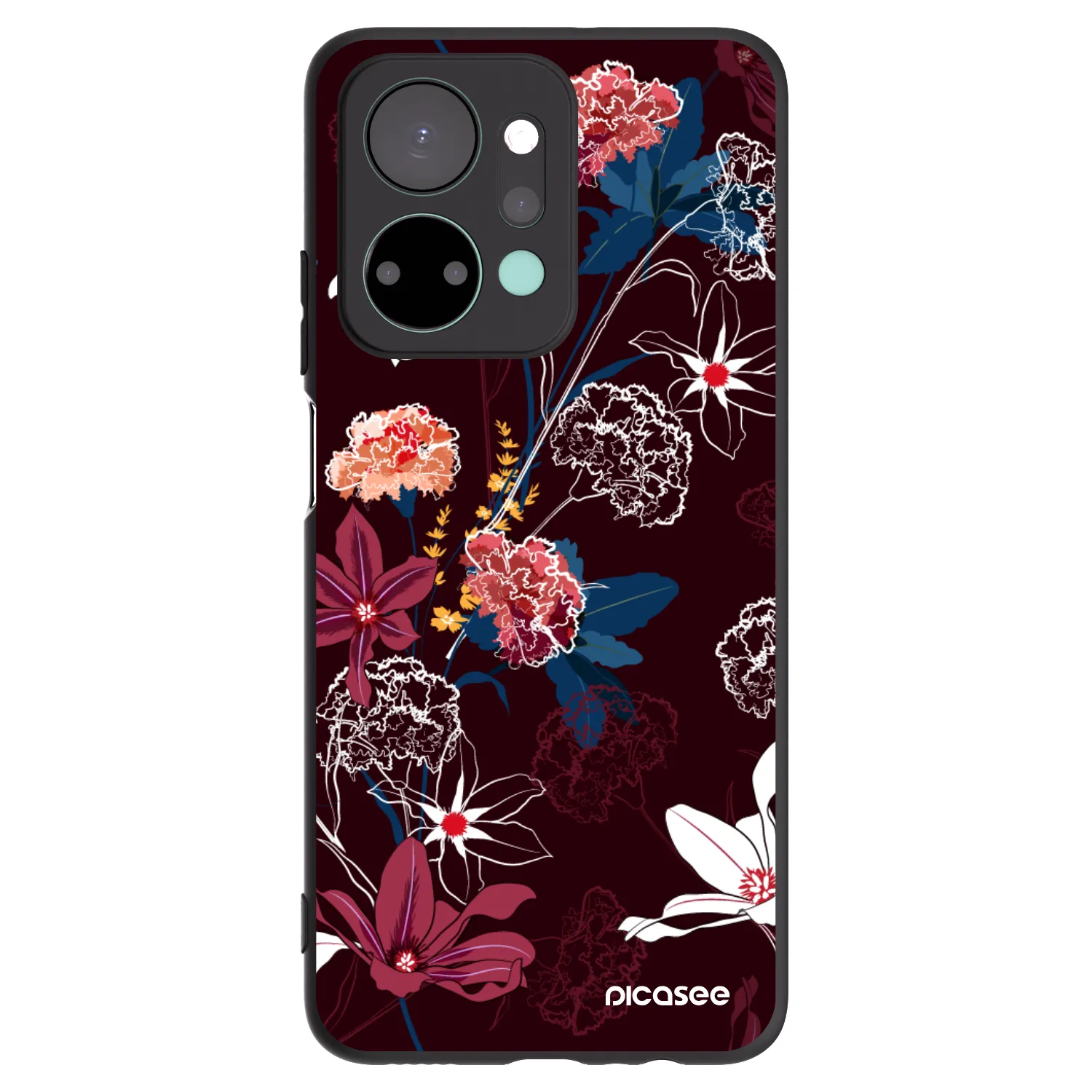 Picasee crna silikonska maskica za Honor X7a - Dark Meadow
