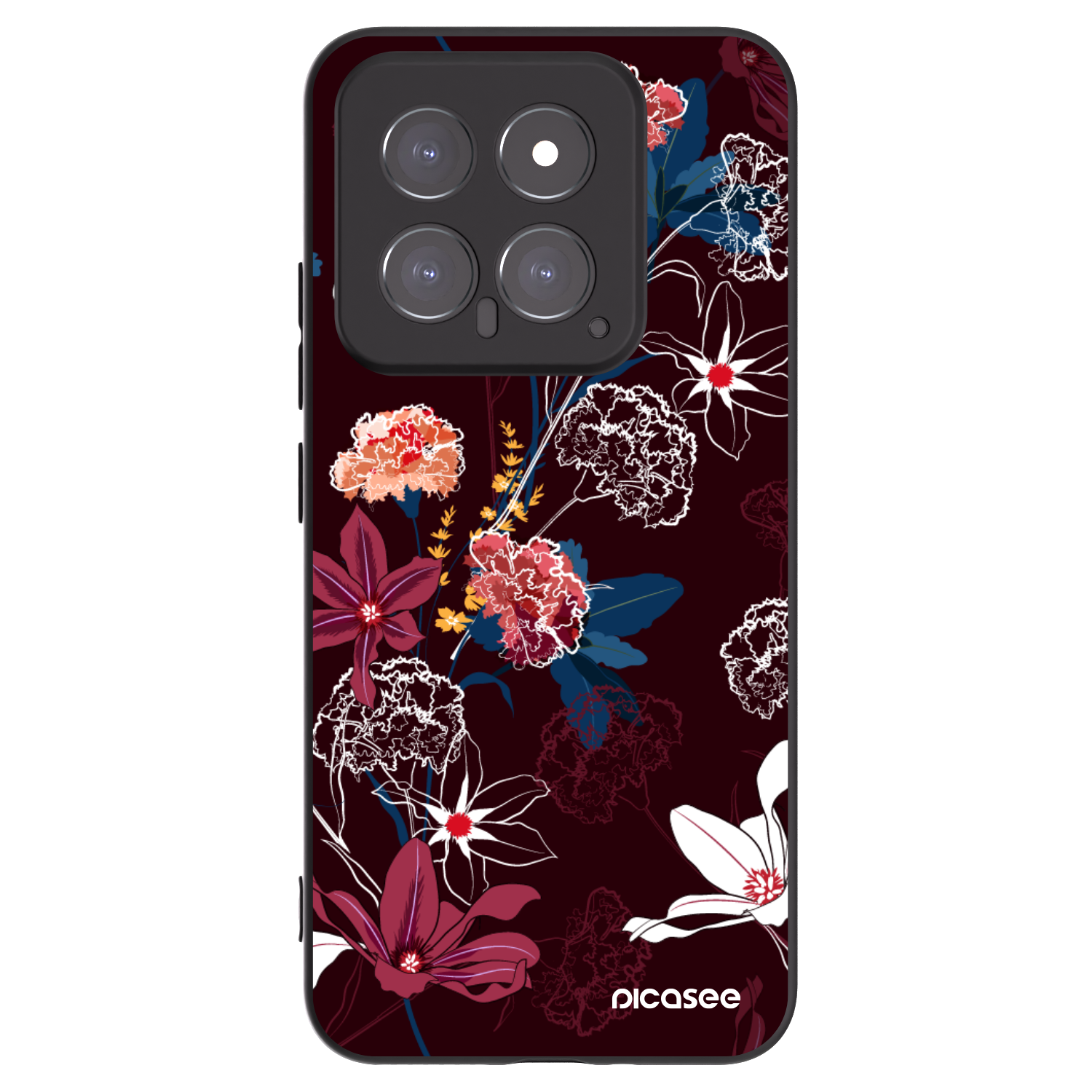 Picasee crna silikonska maskica za Xiaomi 14 - Dark Meadow