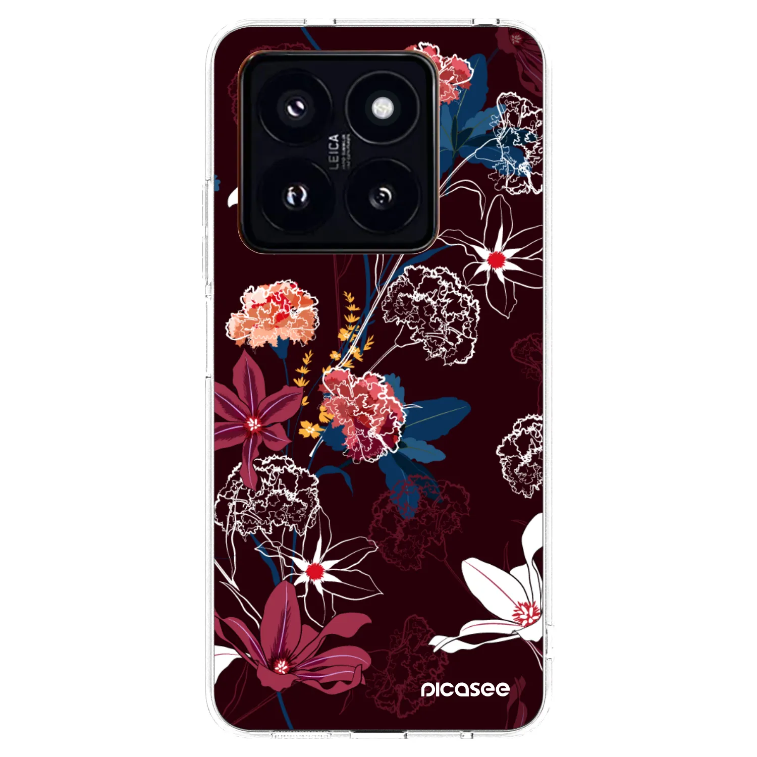 Picasee silikonska prozirna maskica za Xiaomi 14 Pro - Dark Meadow