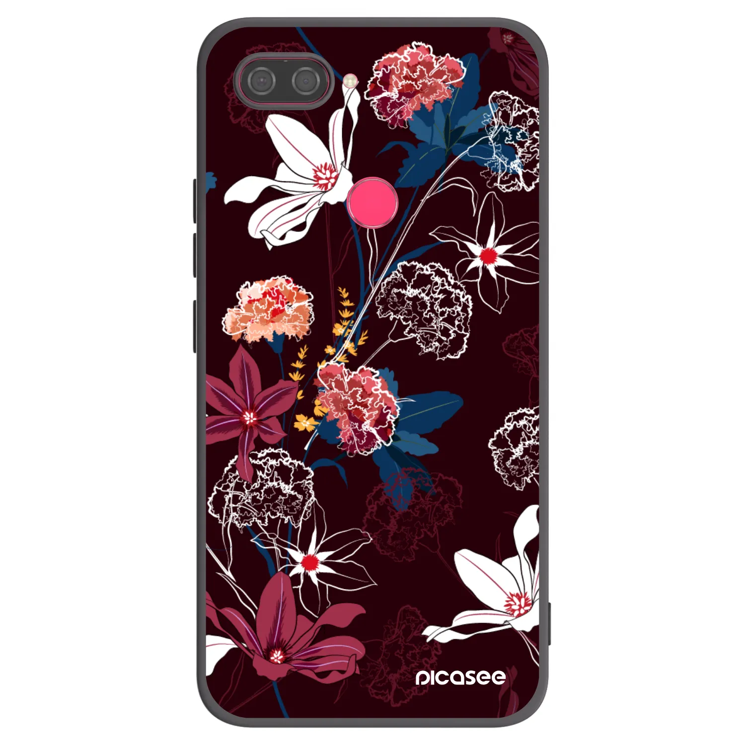 Picasee crna silikonska maskica za Xiaomi Mi 8 Lite - Dark Meadow