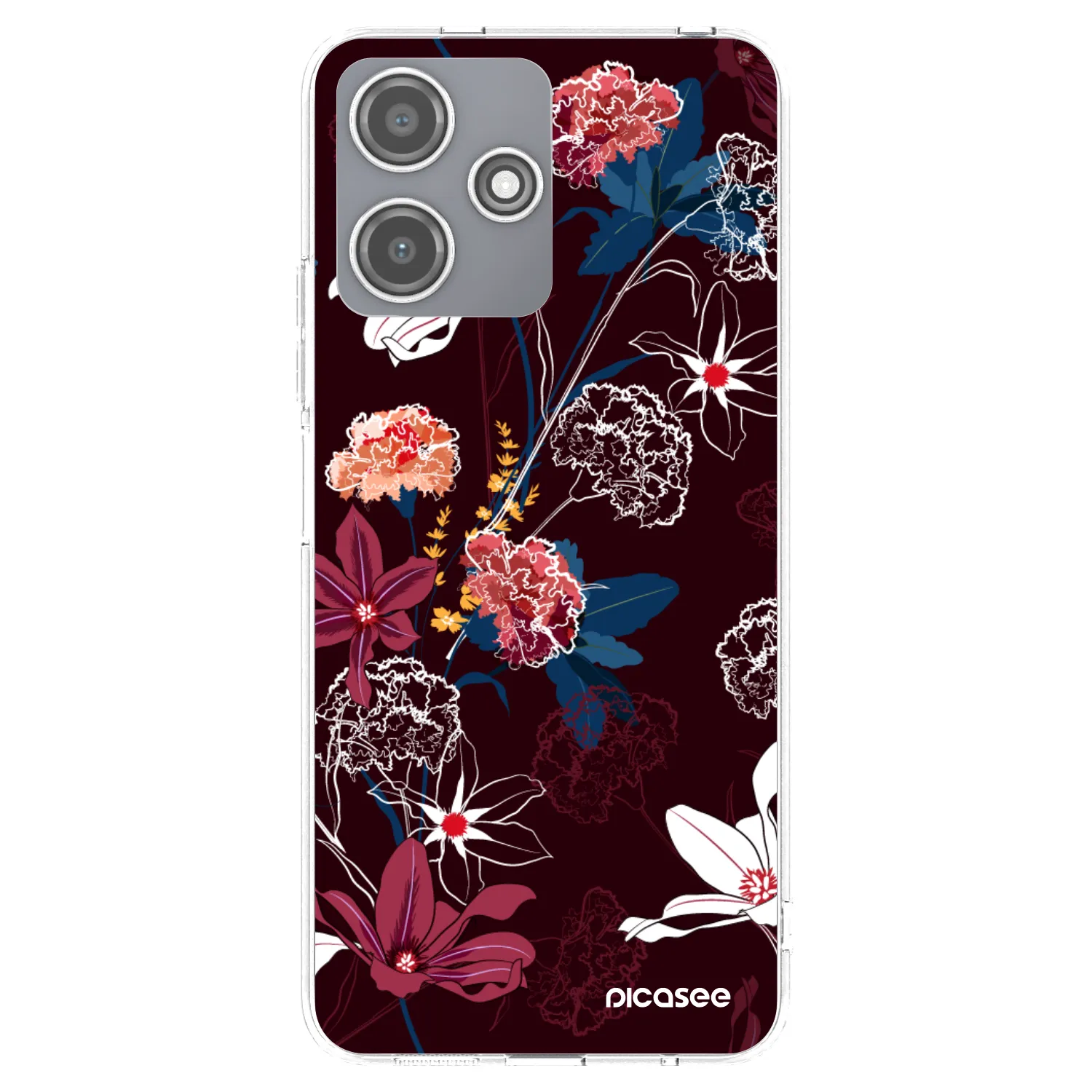 Picasee silikonska prozirna maskica za Xiaomi Redmi 12 5G - Dark Meadow