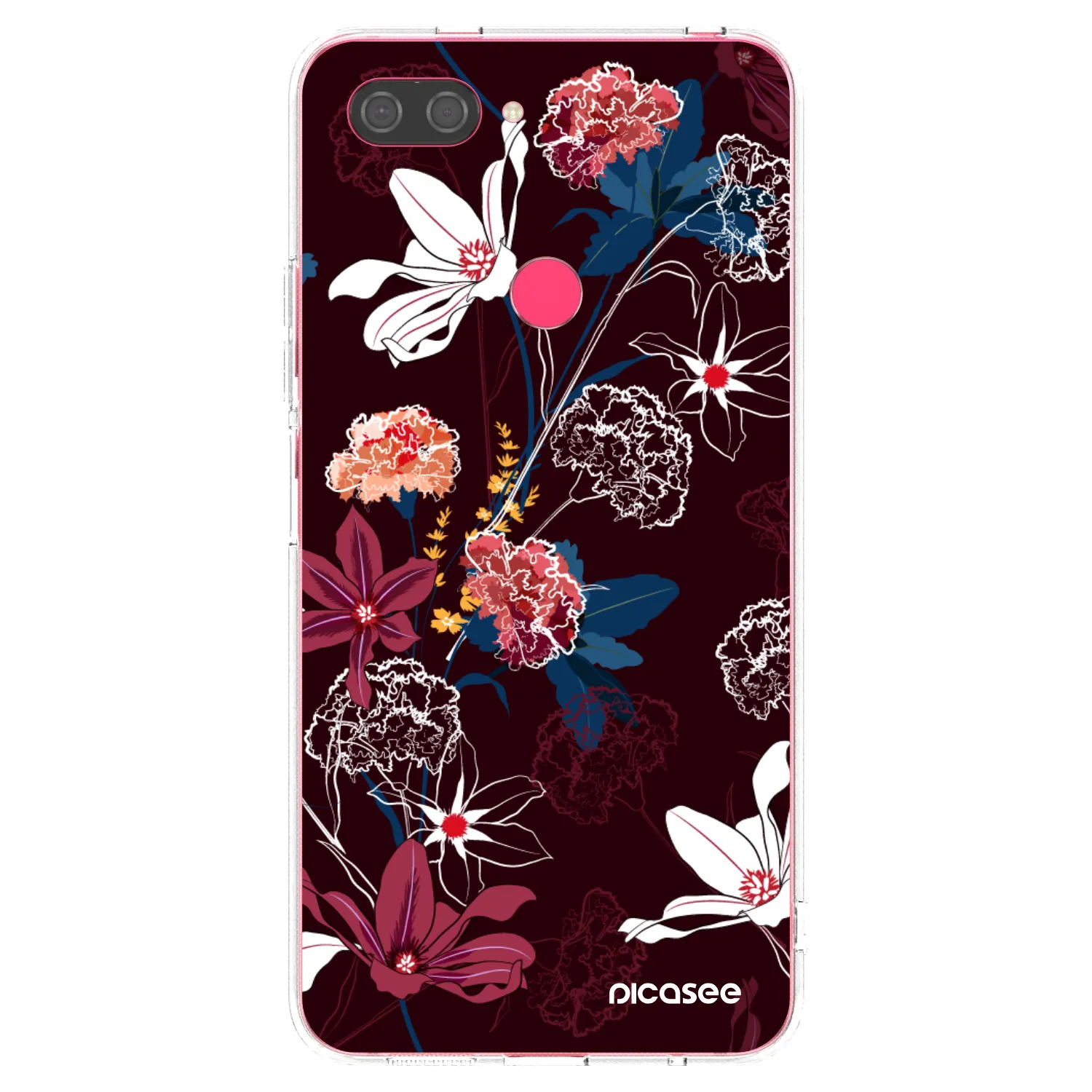 Picasee silikonska prozirna maskica za Xiaomi Mi 8 Lite - Dark Meadow