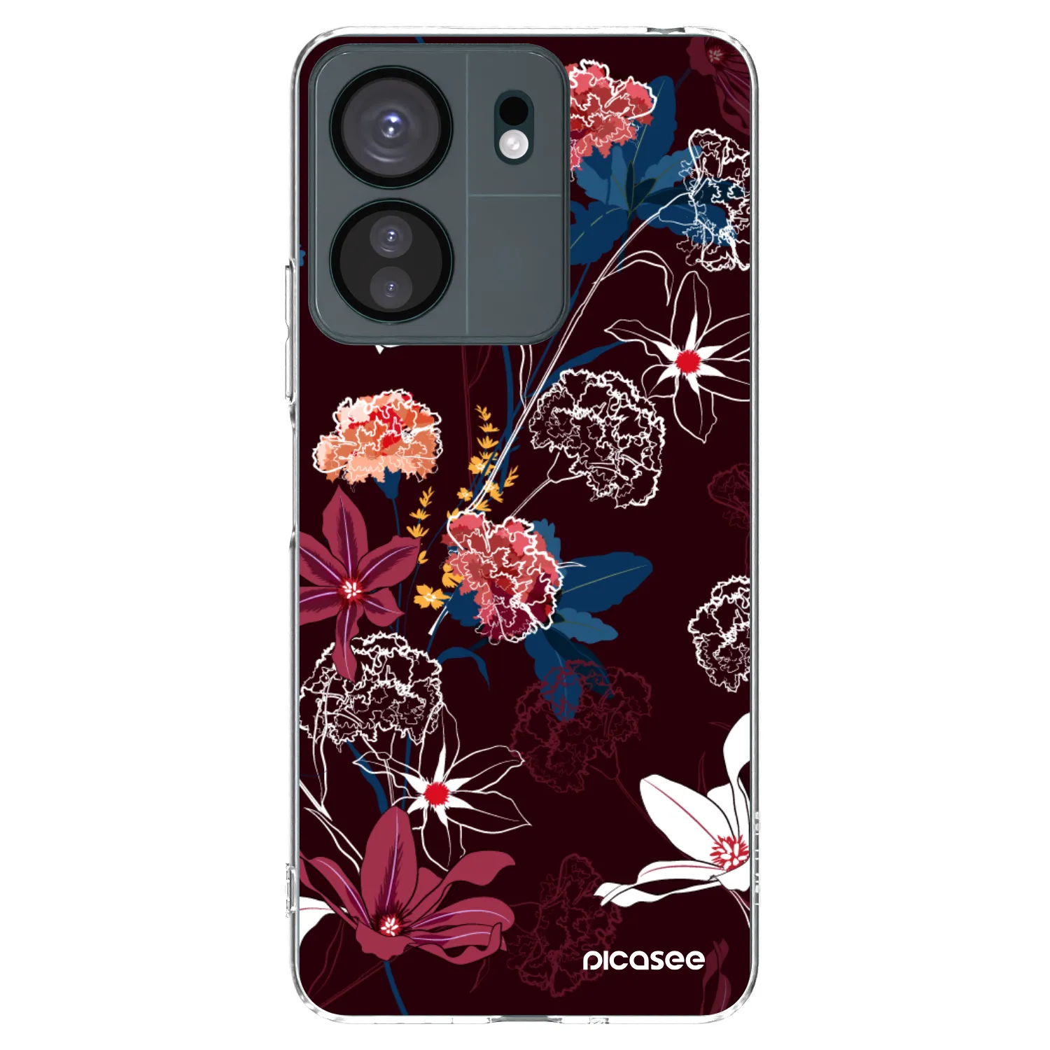 Picasee silikonska prozirna maskica za Xiaomi Redmi 13C 4G - Dark Meadow