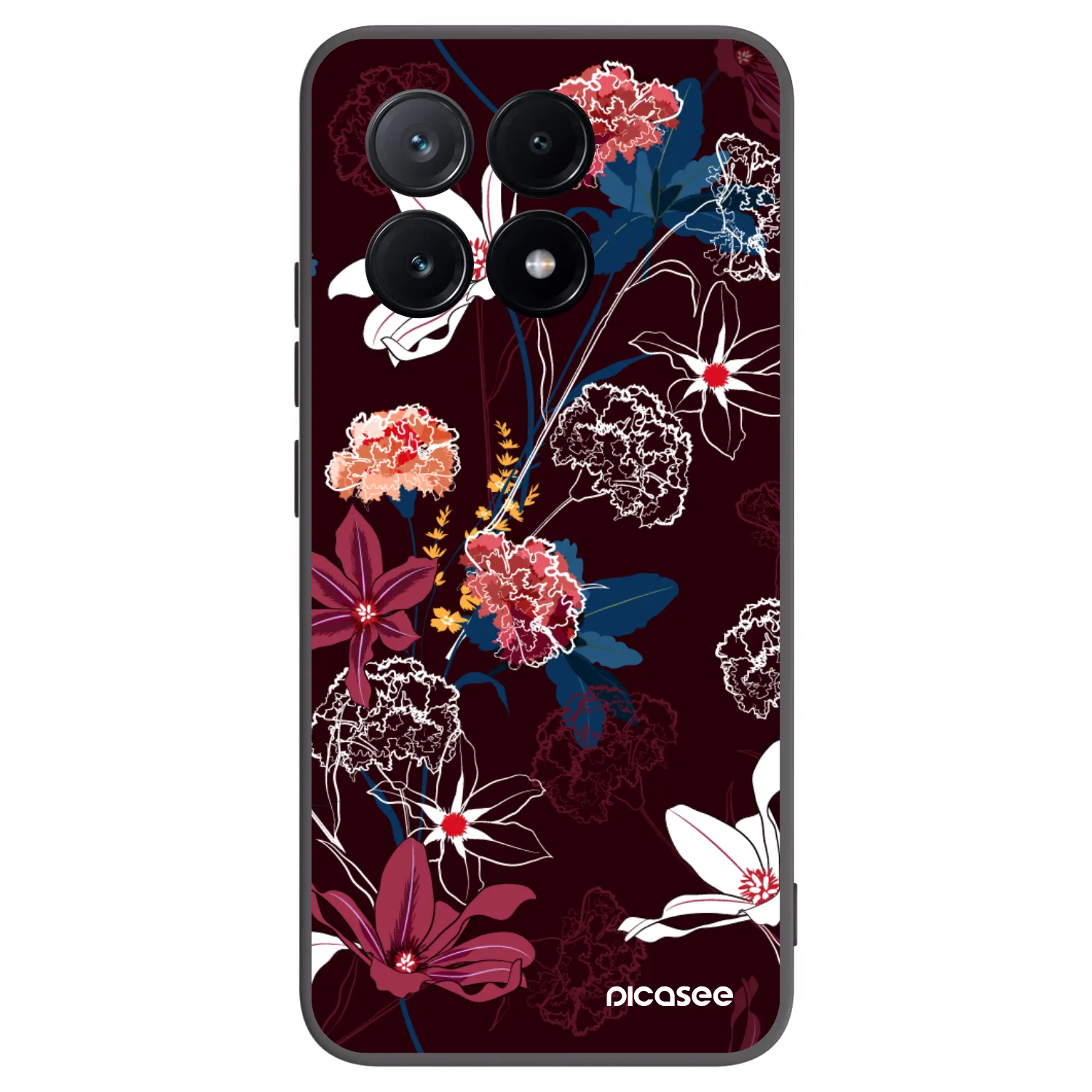 Picasee crna silikonska maskica za Xiaomi Poco X6 Pro - Dark Meadow