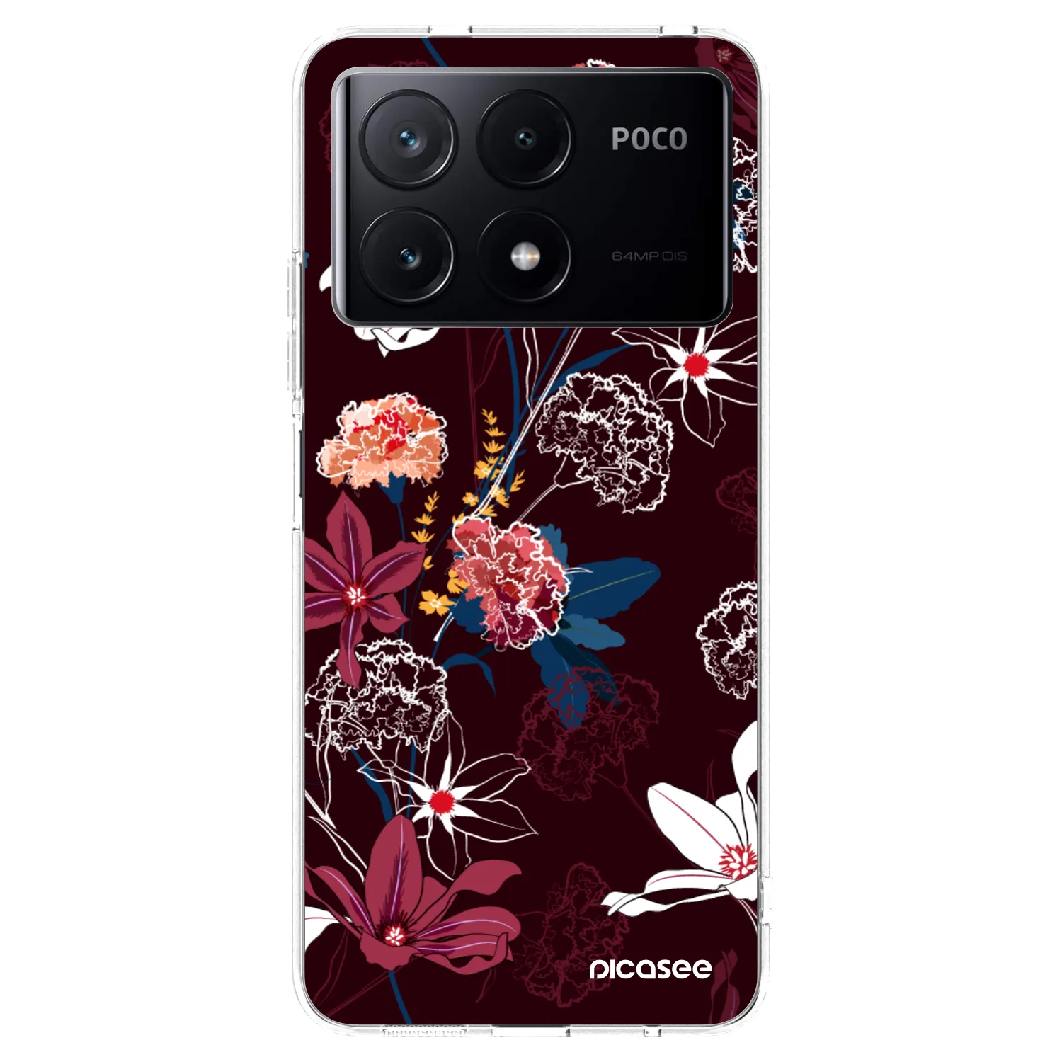 Picasee silikonska prozirna maskica za Xiaomi Poco X6 Pro - Dark Meadow
