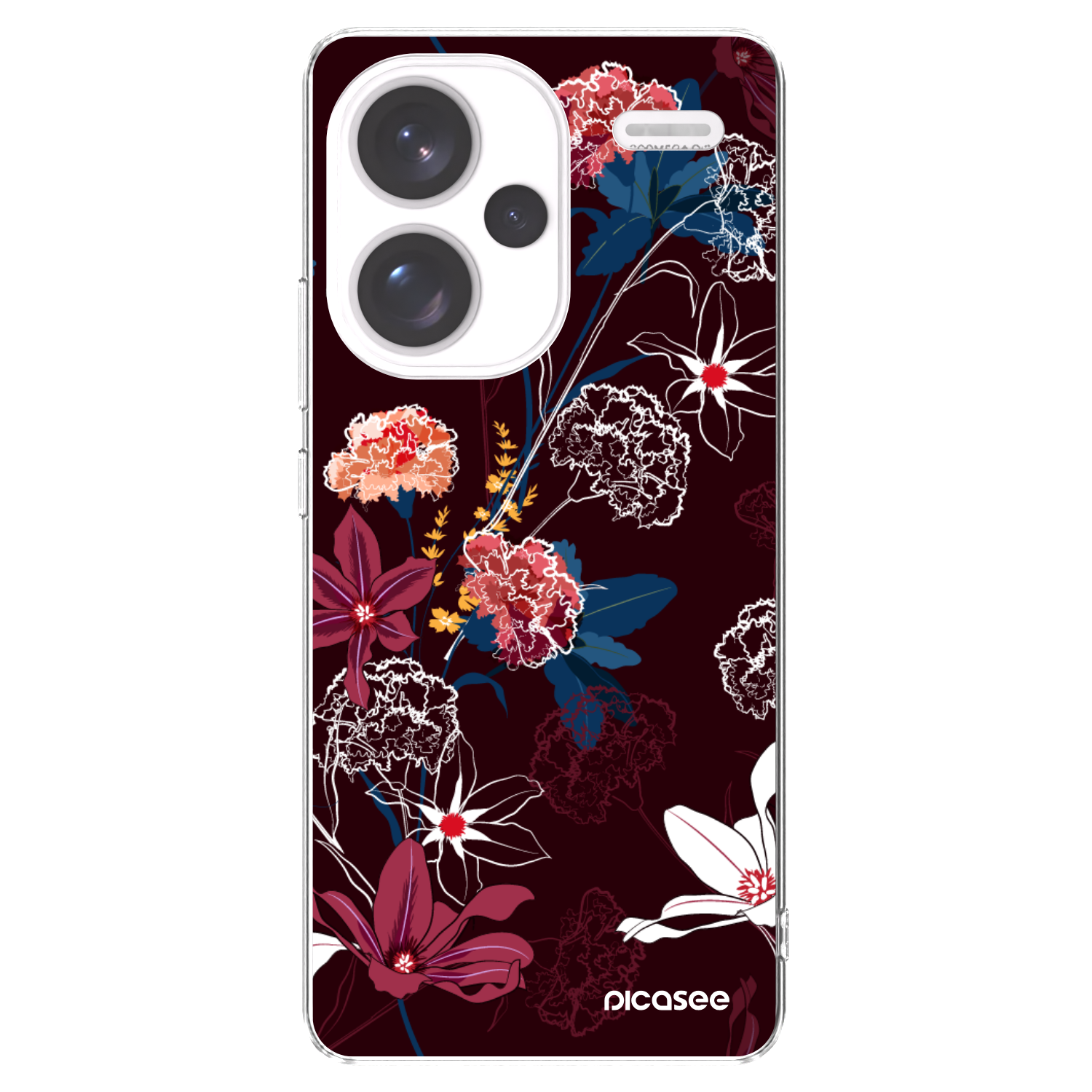 Picasee silikonska prozirna maskica za Xiaomi Redmi Note 13 Pro+ 5G - Dark Meadow
