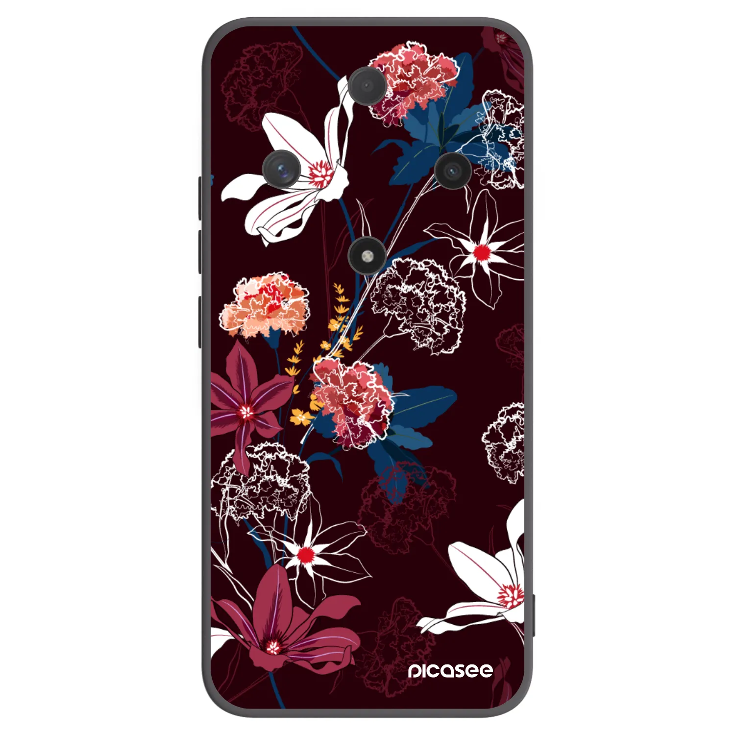 Picasee crna silikonska maskica za Honor Magic6 Lite 5G - Dark Meadow
