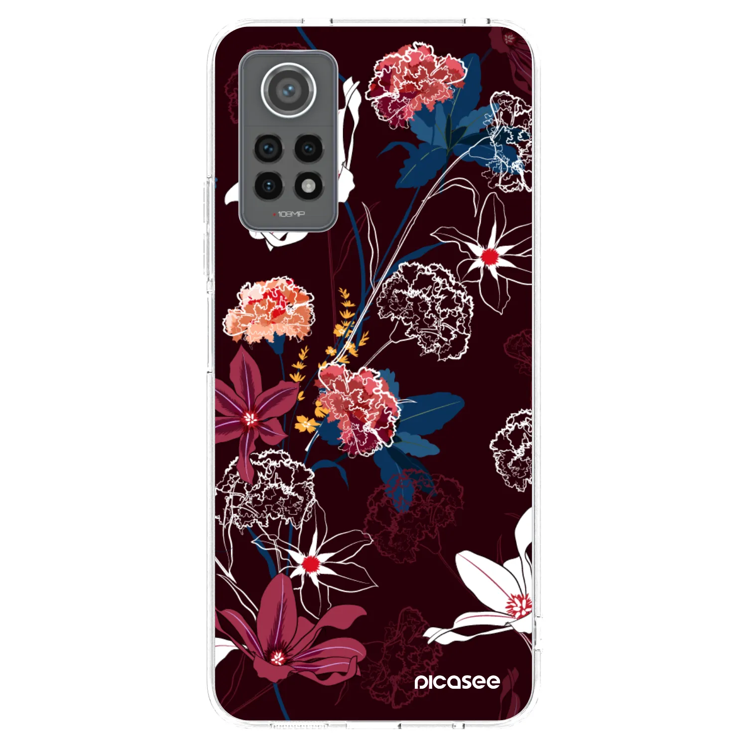 Picasee silikonska prozirna maskica za Xiaomi Redmi Note 12 Pro 4G - Dark Meadow