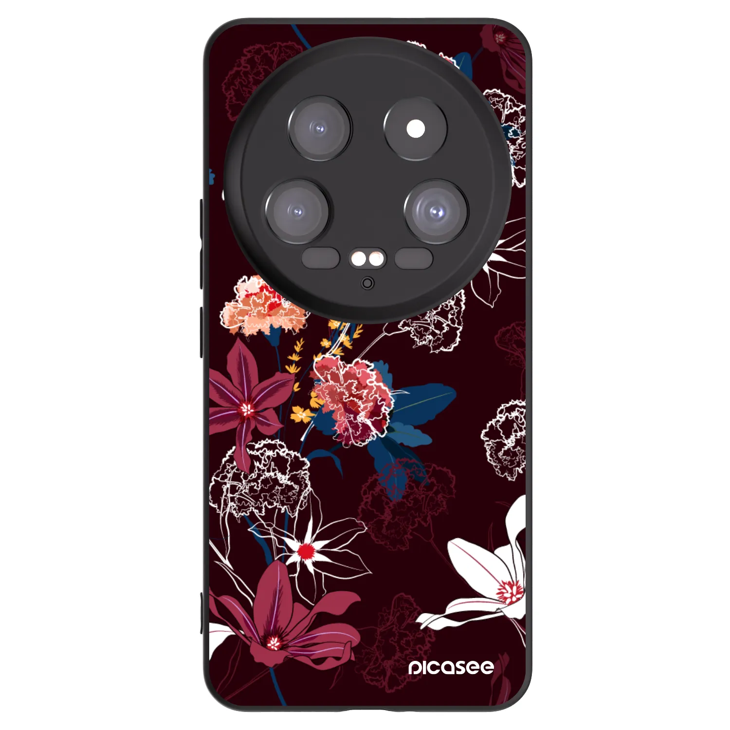 Picasee crna silikonska maskica za Xiaomi 14 Ultra - Dark Meadow