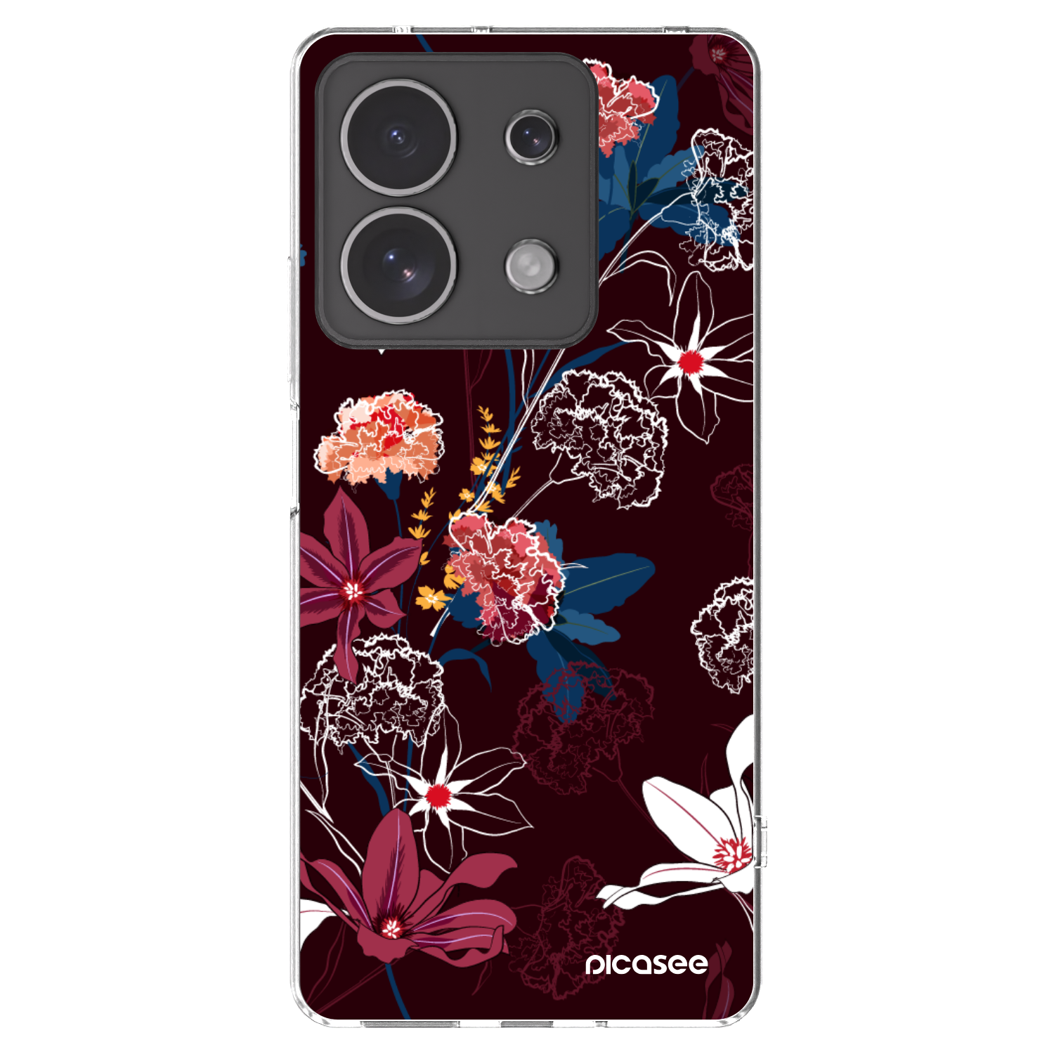 Picasee silikonska prozirna maskica za Xiaomi Redmi Note 13 4G - Dark Meadow