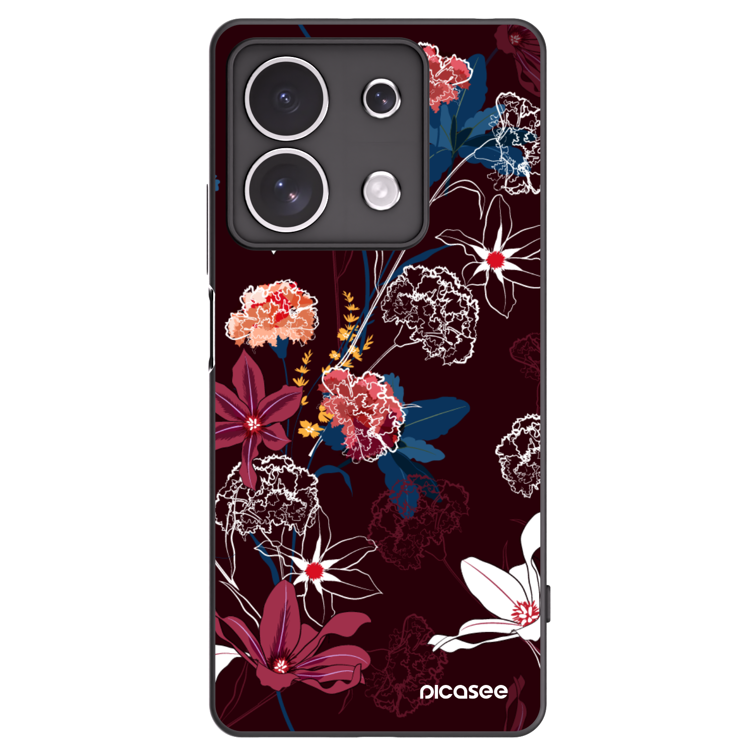 Picasee crna silikonska maskica za Xiaomi Redmi Note 13 4G - Dark Meadow
