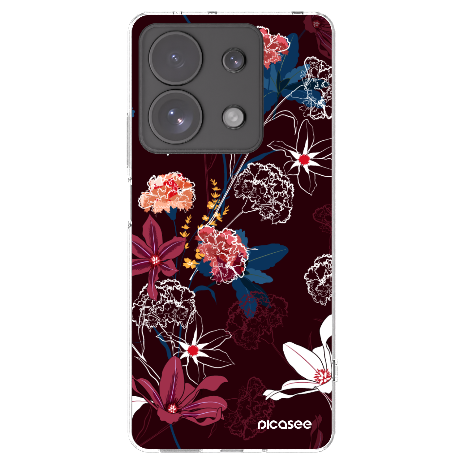 Picasee silikonska prozirna maskica za Xiaomi Redmi Note 13 Pro 4G - Dark Meadow