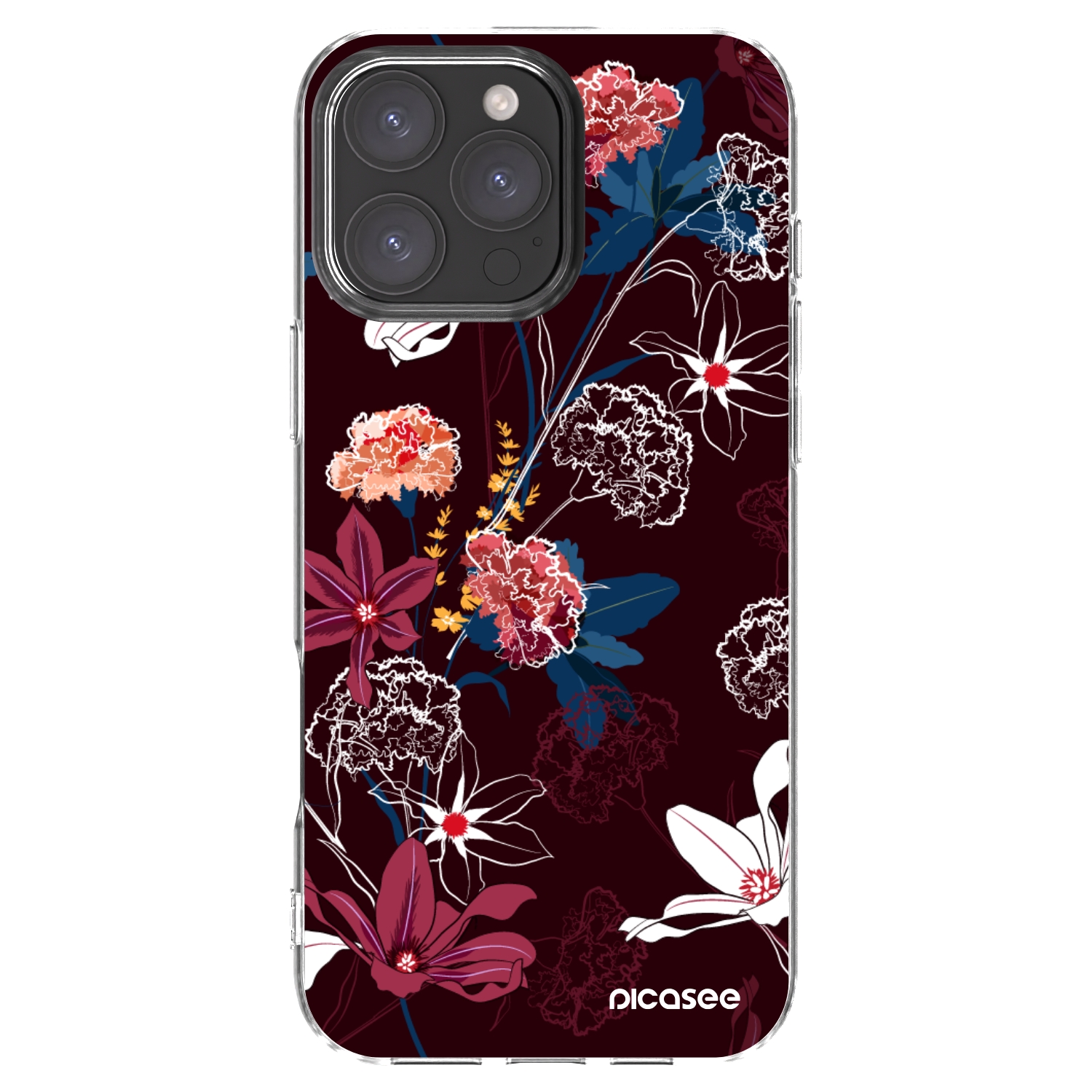 Picasee silikonska prozirna maskica za Apple iPhone 16 Pro Max - Dark Meadow