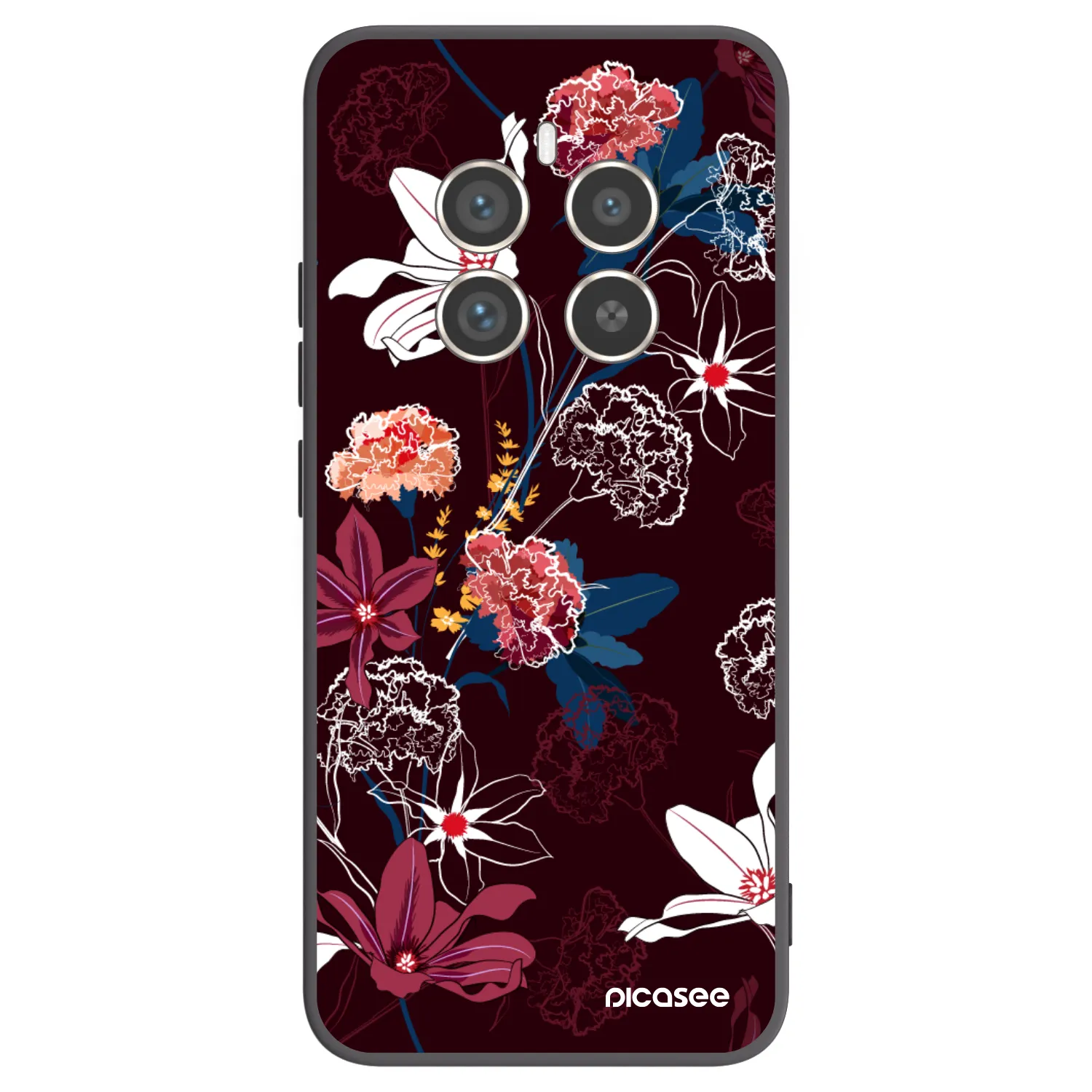 Picasee crna silikonska maskica za Realme 12 Pro 5G - Dark Meadow