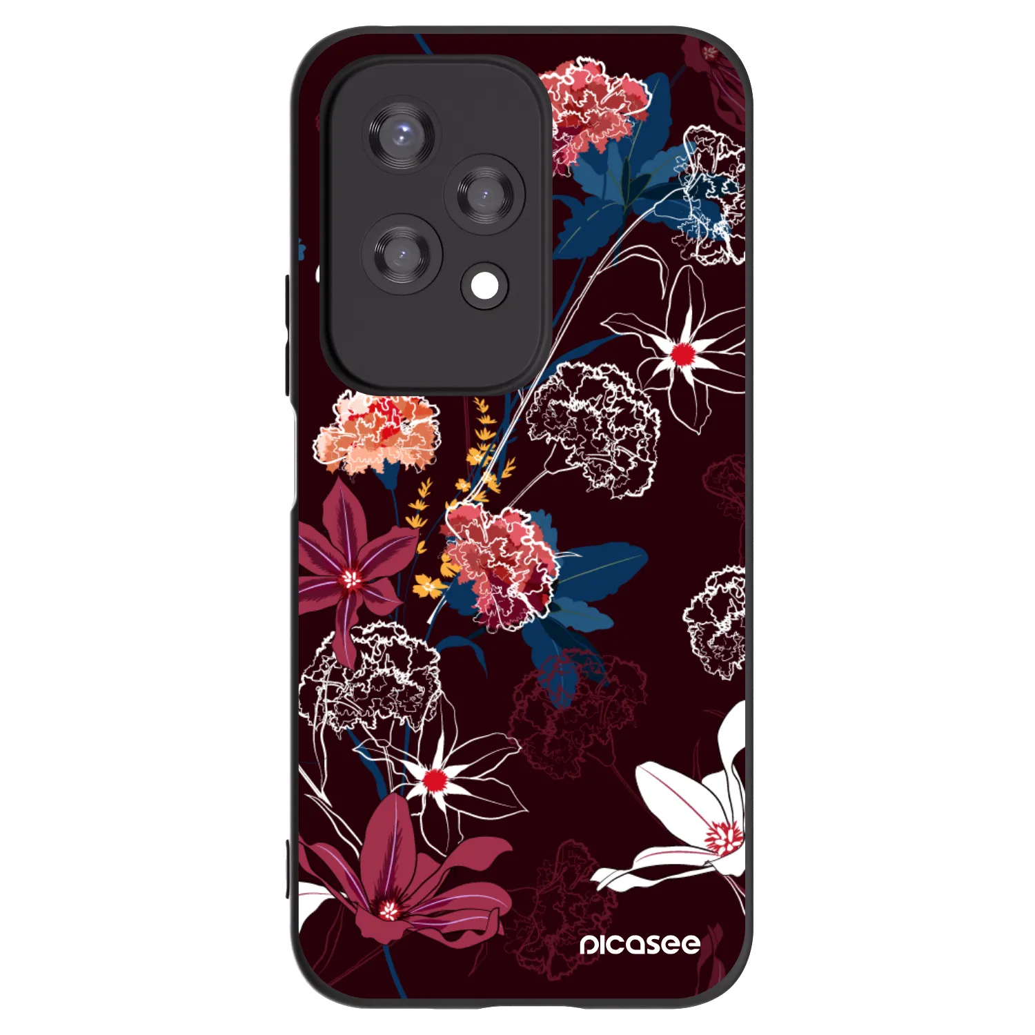Picasee crna silikonska maskica za Honor 200 Lite - Dark Meadow