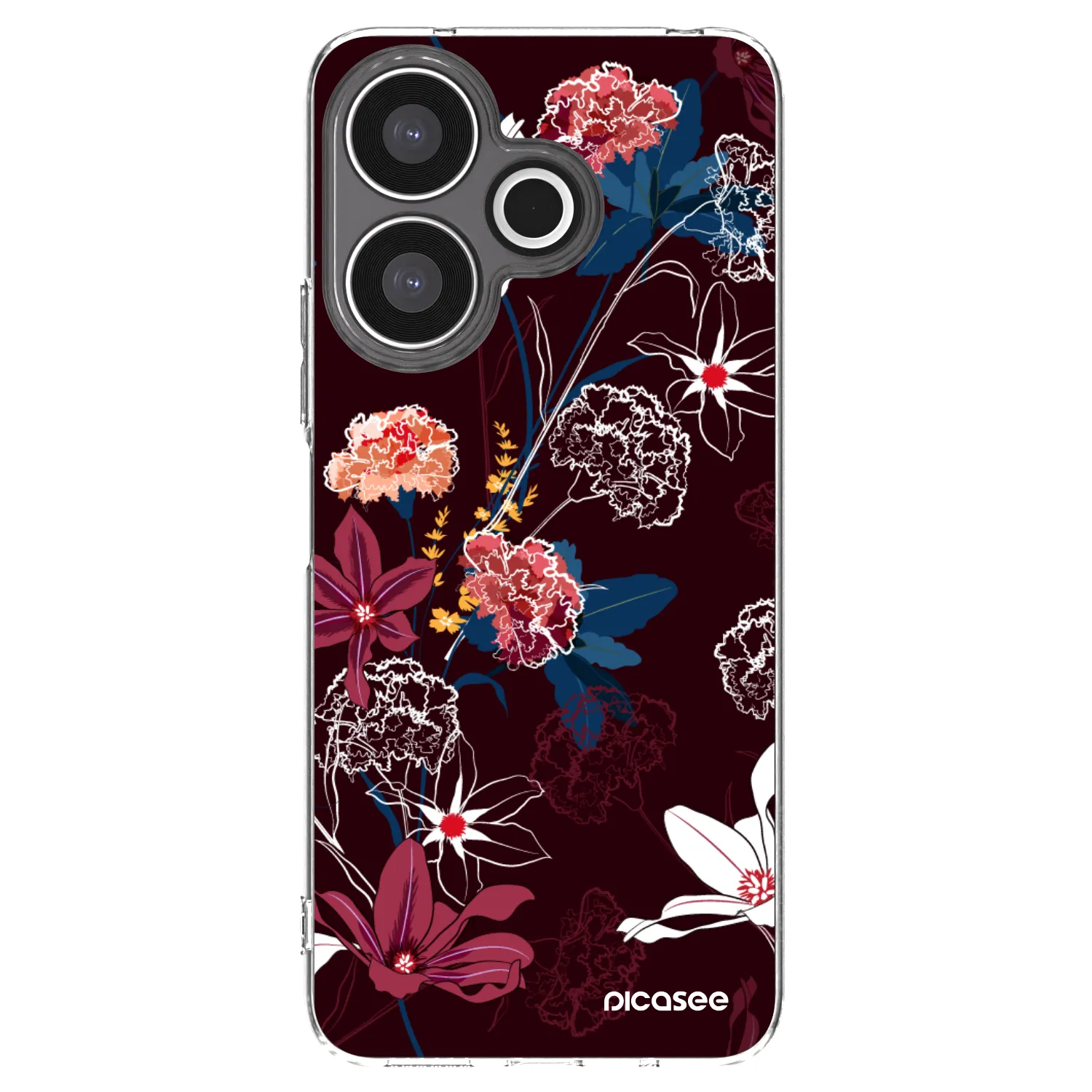 Picasee silikonska prozirna maskica za Xiaomi Redmi 13 4G - Dark Meadow