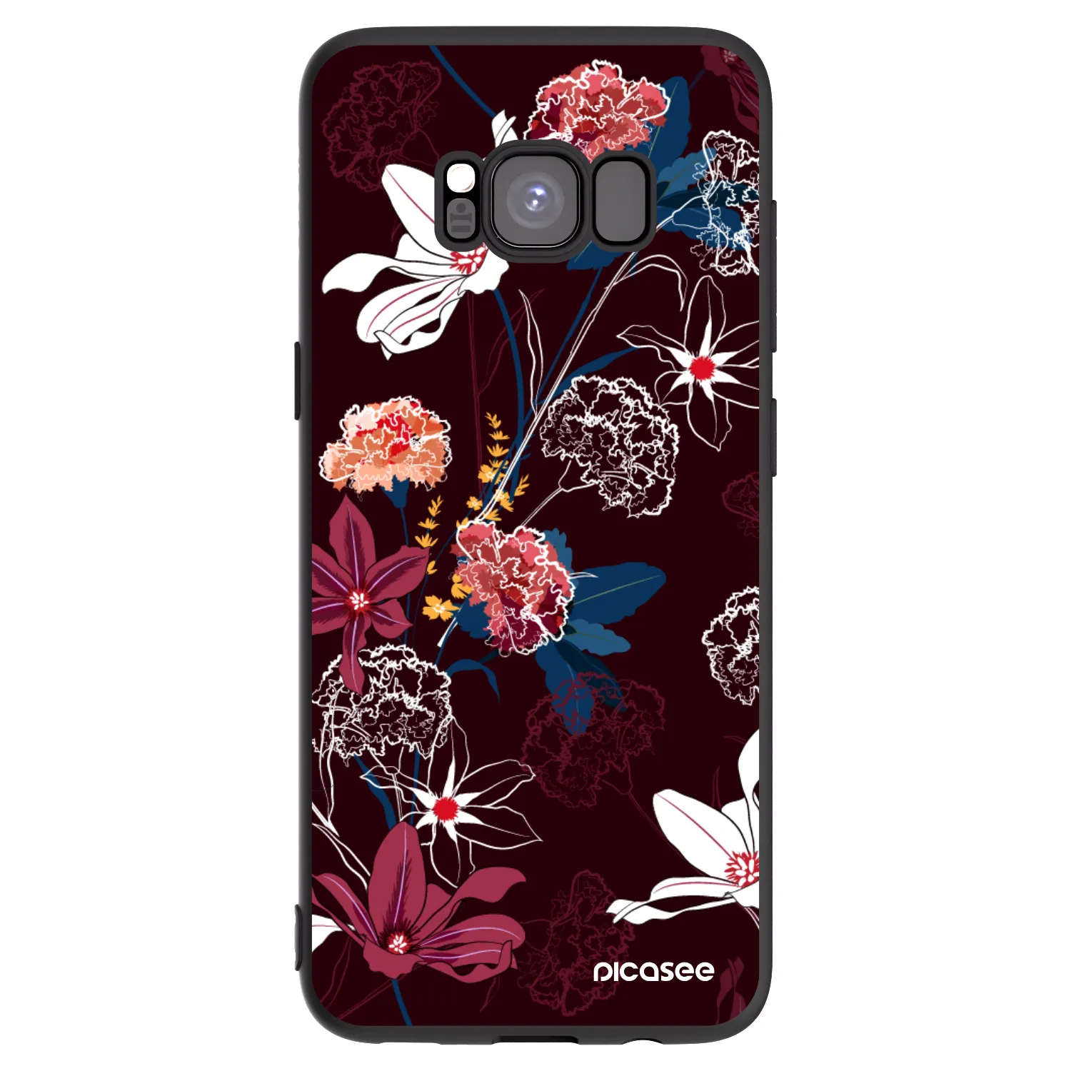 Picasee crna silikonska maskica za Samsung Galaxy S8 G950F - Dark Meadow