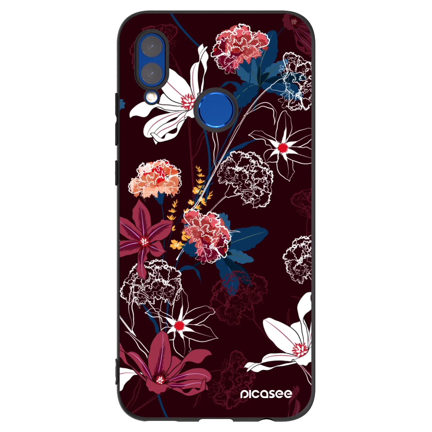 Picasee crna silikonska maskica za Huawei P Smart 2019 - Dark Meadow