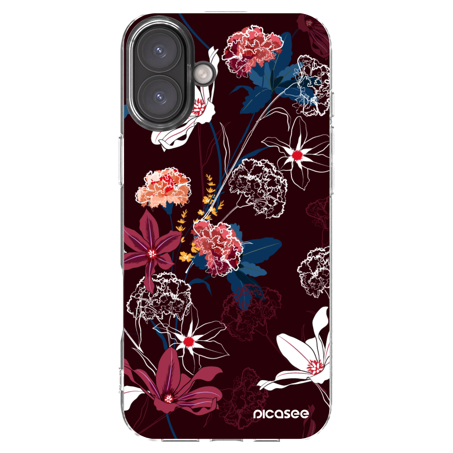 Picasee silikonska prozirna maskica za Apple iPhone 16 Plus - Dark Meadow