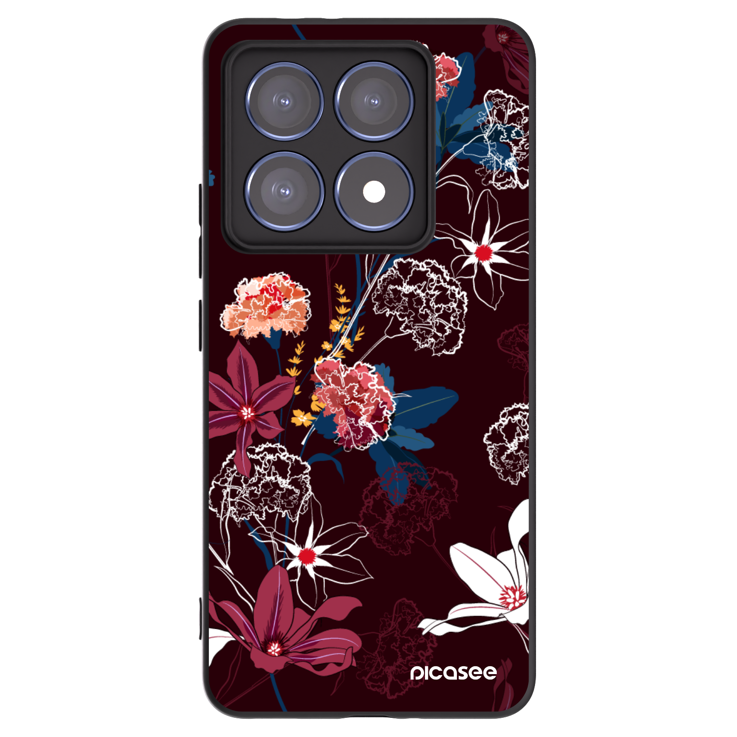 Picasee crna silikonska maskica za Xiaomi 14T Pro - Dark Meadow