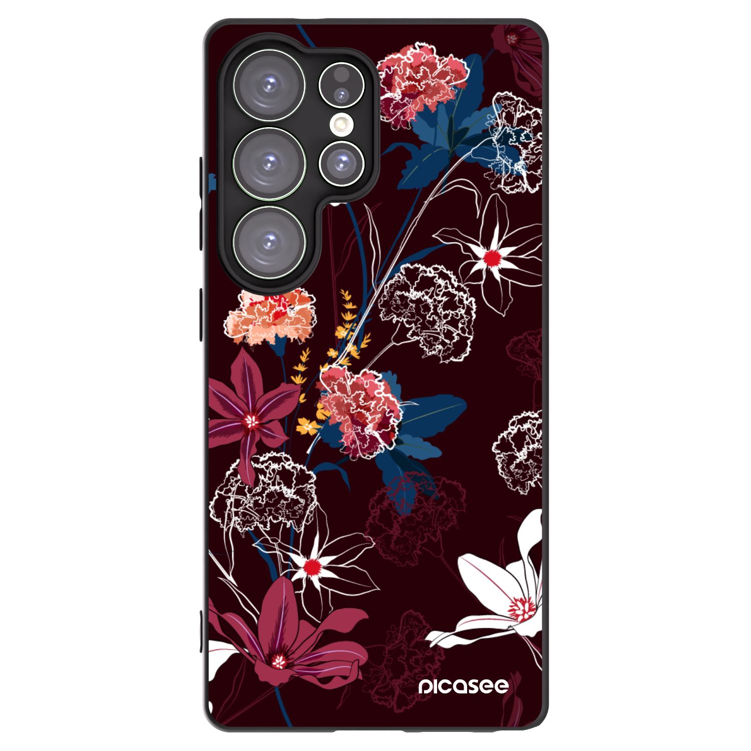Picasee crna silikonska maskica za Samsung Galaxy S25 Ultra 5G - Dark Meadow