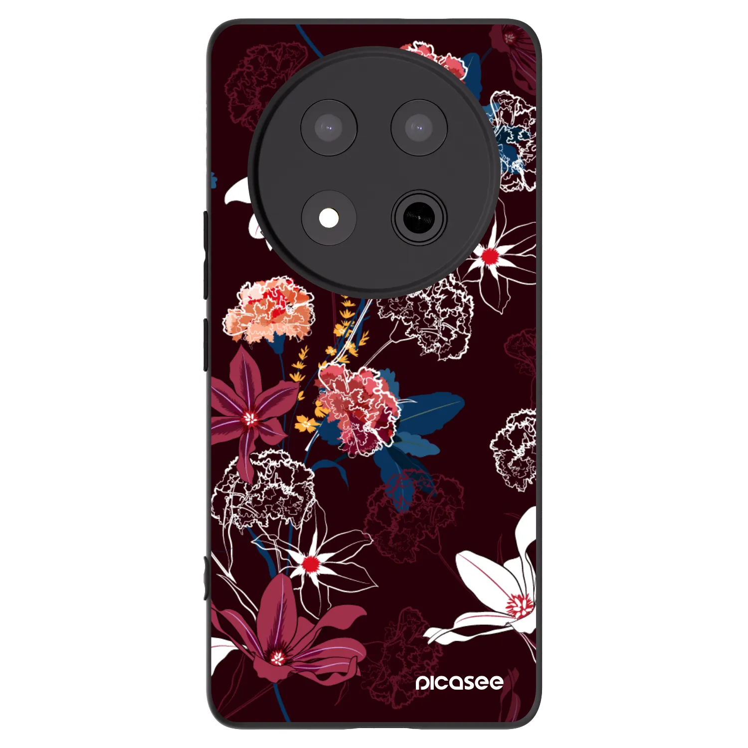 Picasee crna silikonska maskica za Honor Magic7 Lite 5G - Dark Meadow