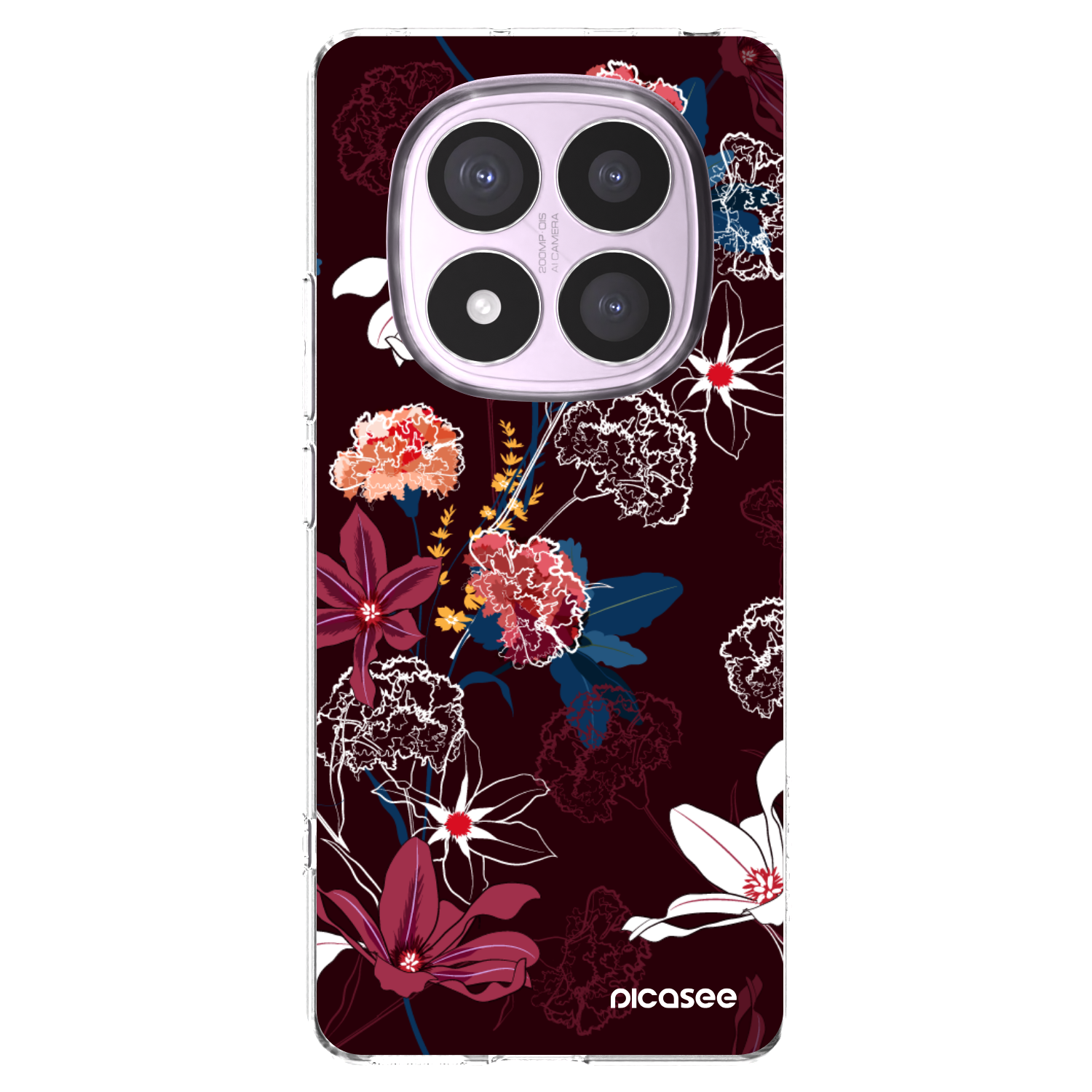 Picasee silikonska prozirna maskica za Xiaomi Redmi Note 14 Pro 4G - Dark Meadow