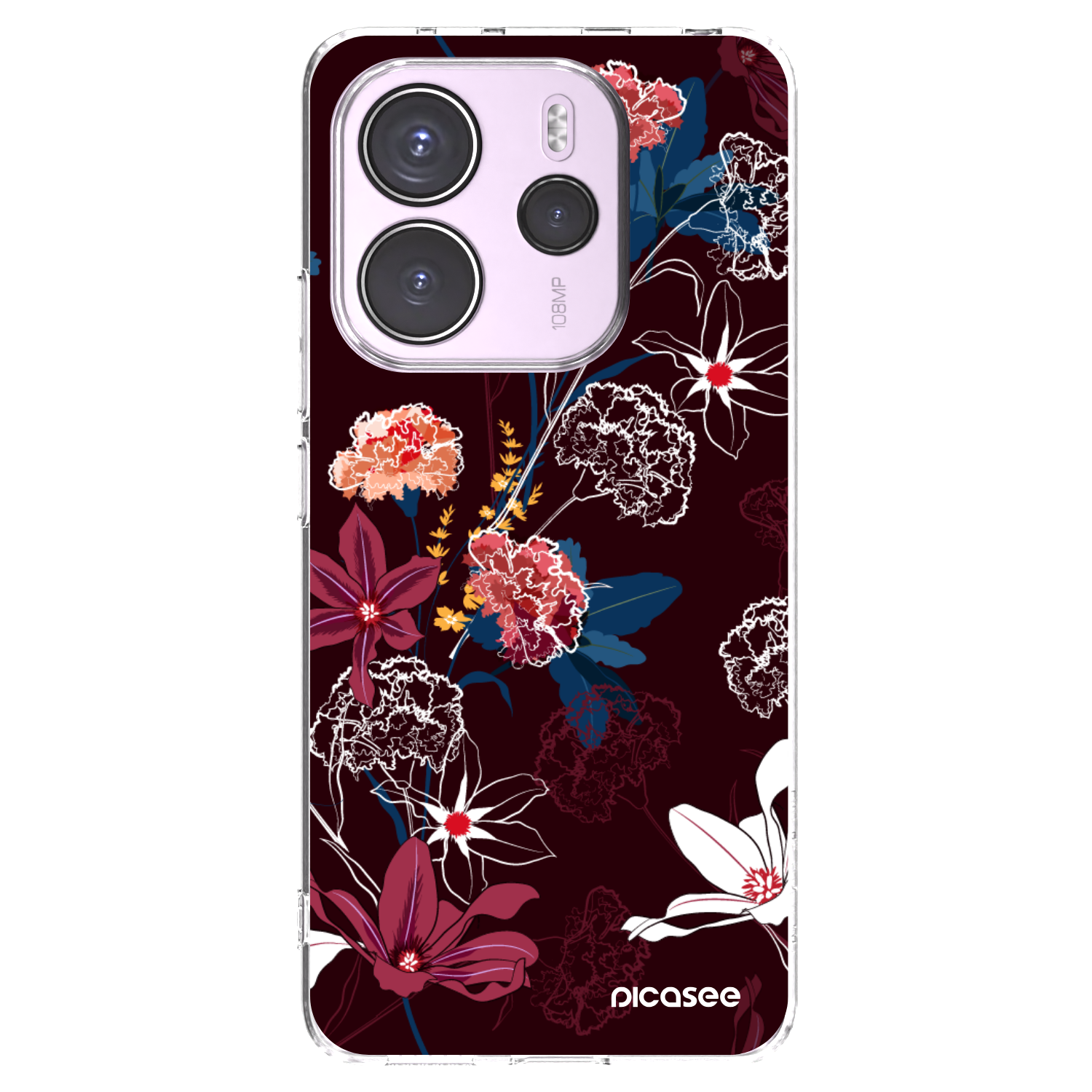 Picasee silikonska prozirna maskica za Xiaomi Redmi Note 14 4G - Dark Meadow