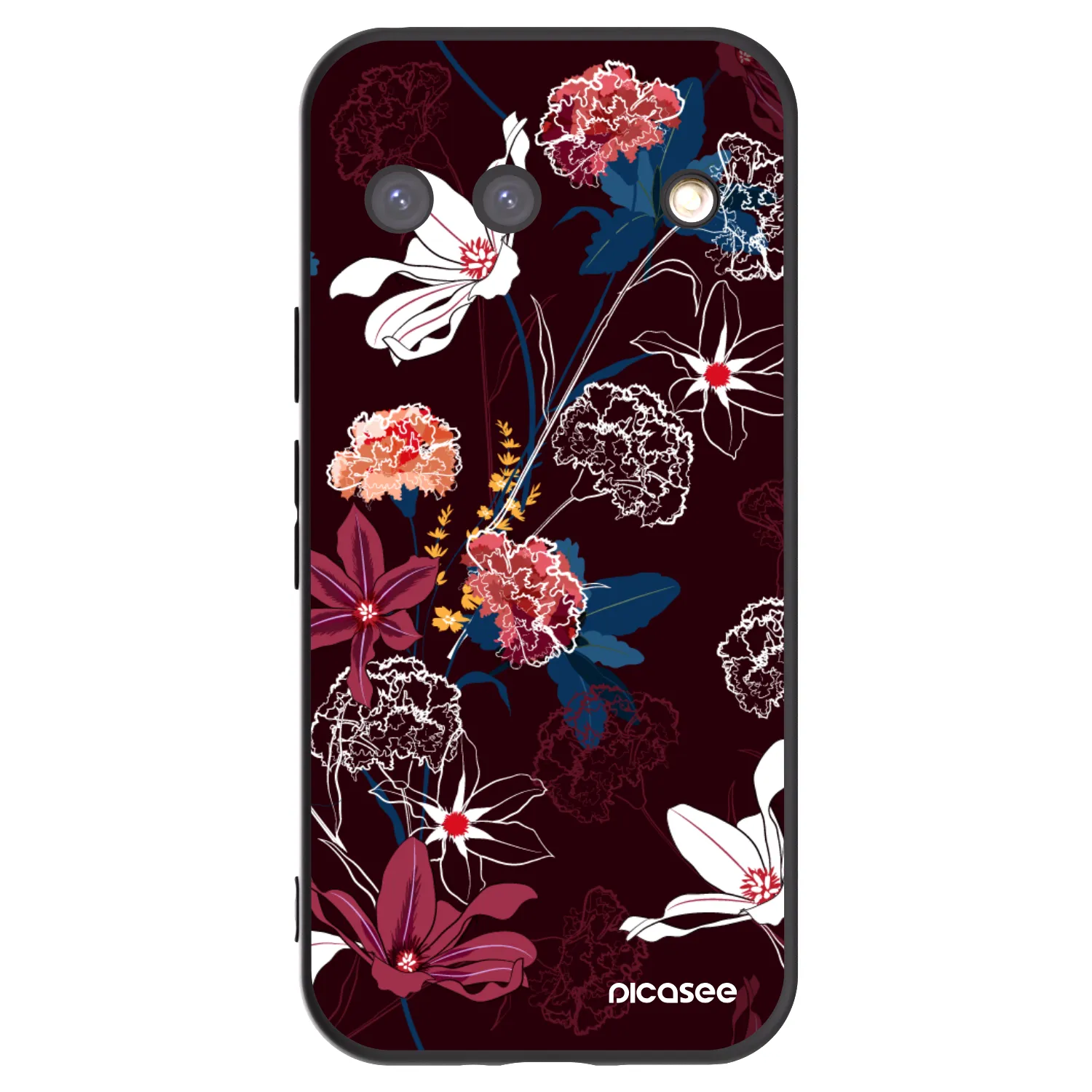 Picasee crna silikonska maskica za Google Pixel 9 - Dark Meadow