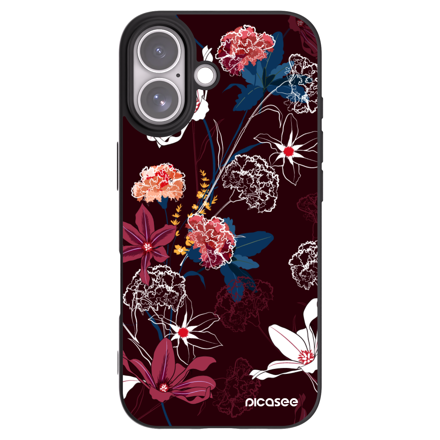 Picasee crna silikonska maskica za Apple iPhone 17 - Dark Meadow