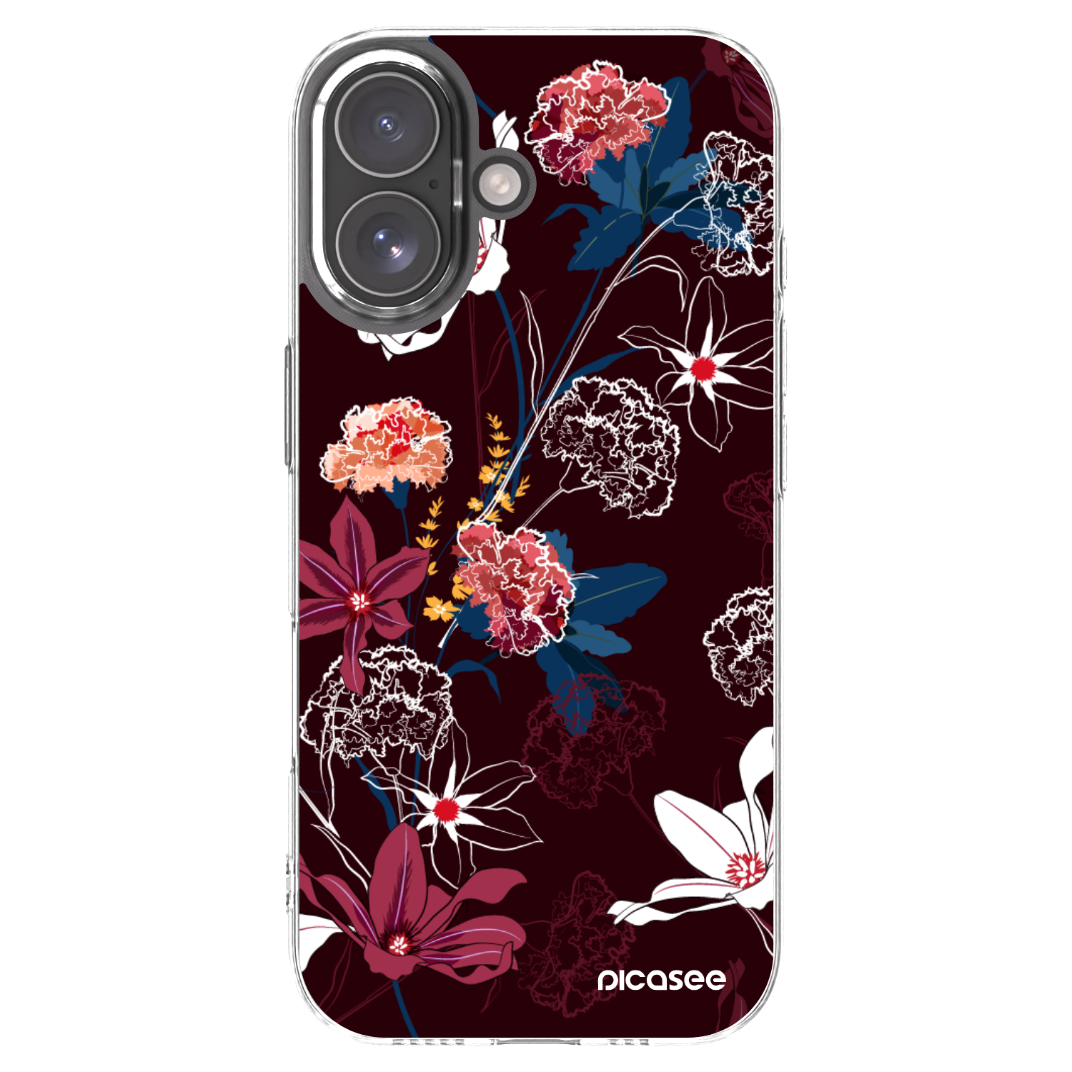 Picasee silikonska prozirna maskica za Apple iPhone 17 - Dark Meadow