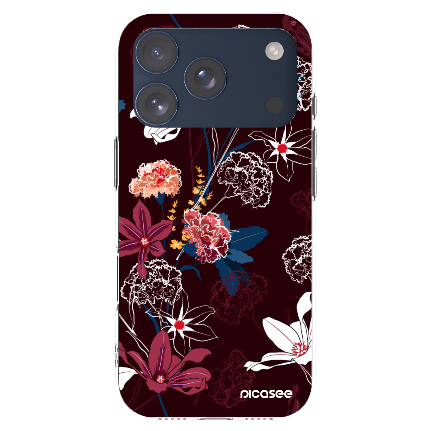 Picasee silikonska prozirna maskica za Apple iPhone 17 Pro - Dark Meadow
