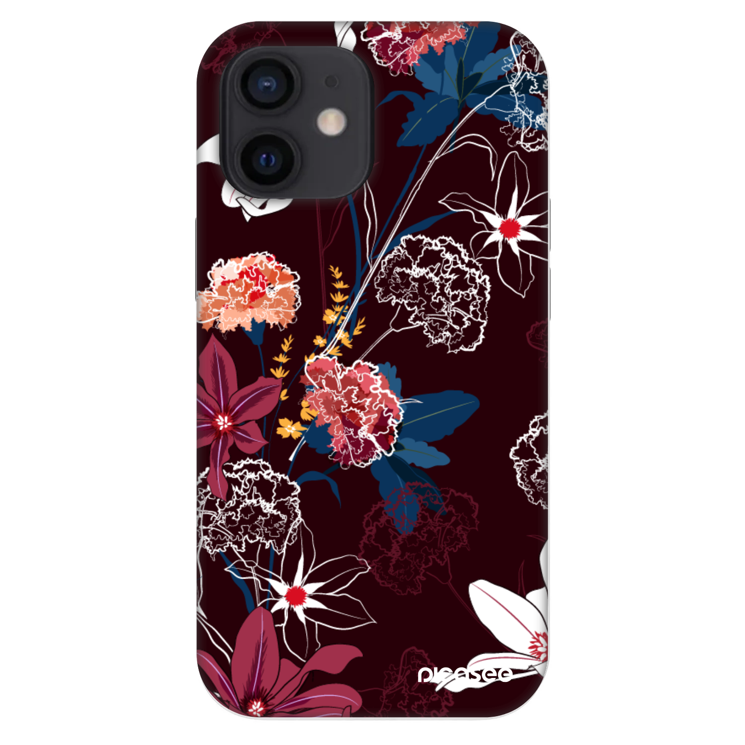 Picasee Fashion Case za Apple iPhone 12 mini - Dark Meadow