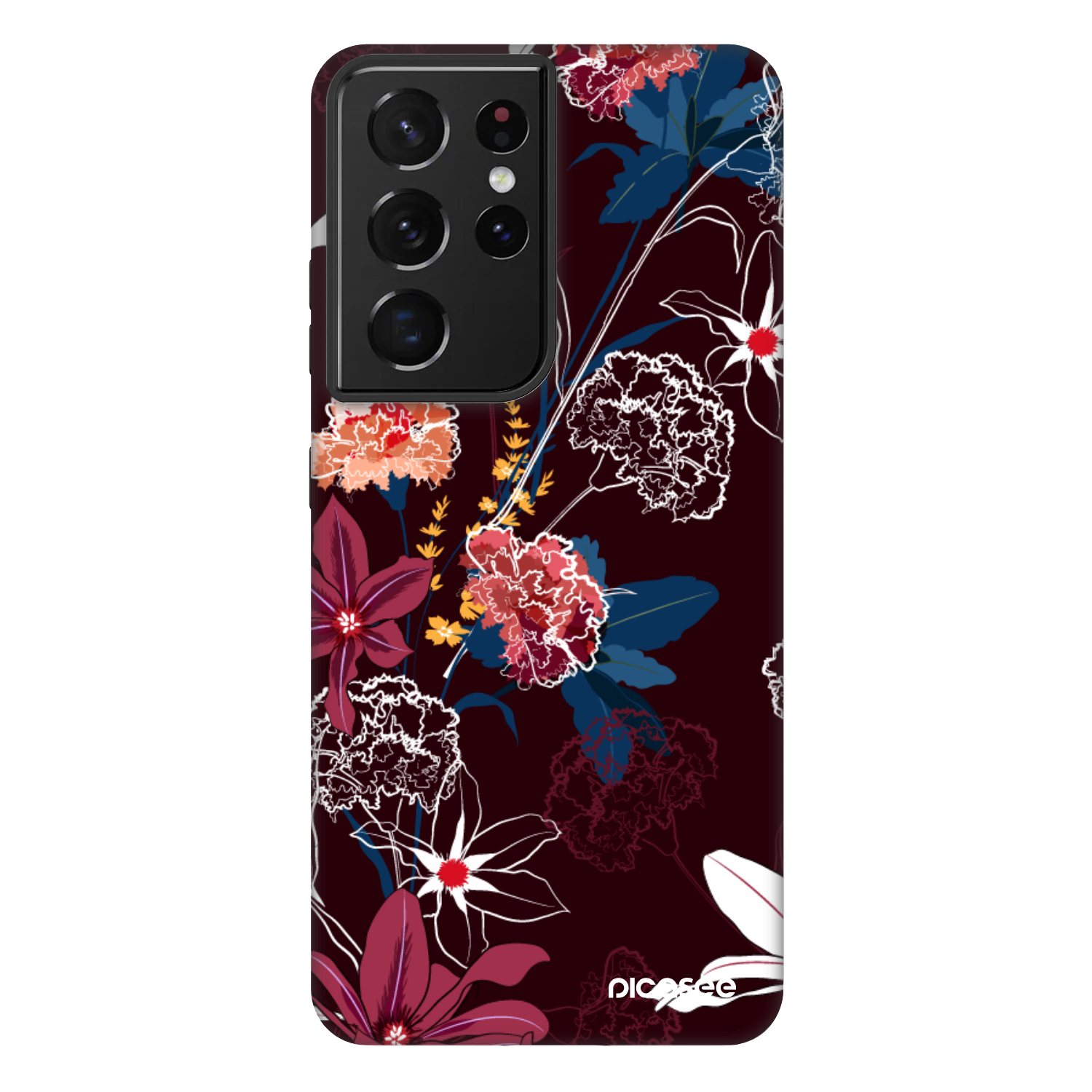 Picasee Fashion Case za Samsung Galaxy S21 Ultra 5G G998B - Dark Meadow