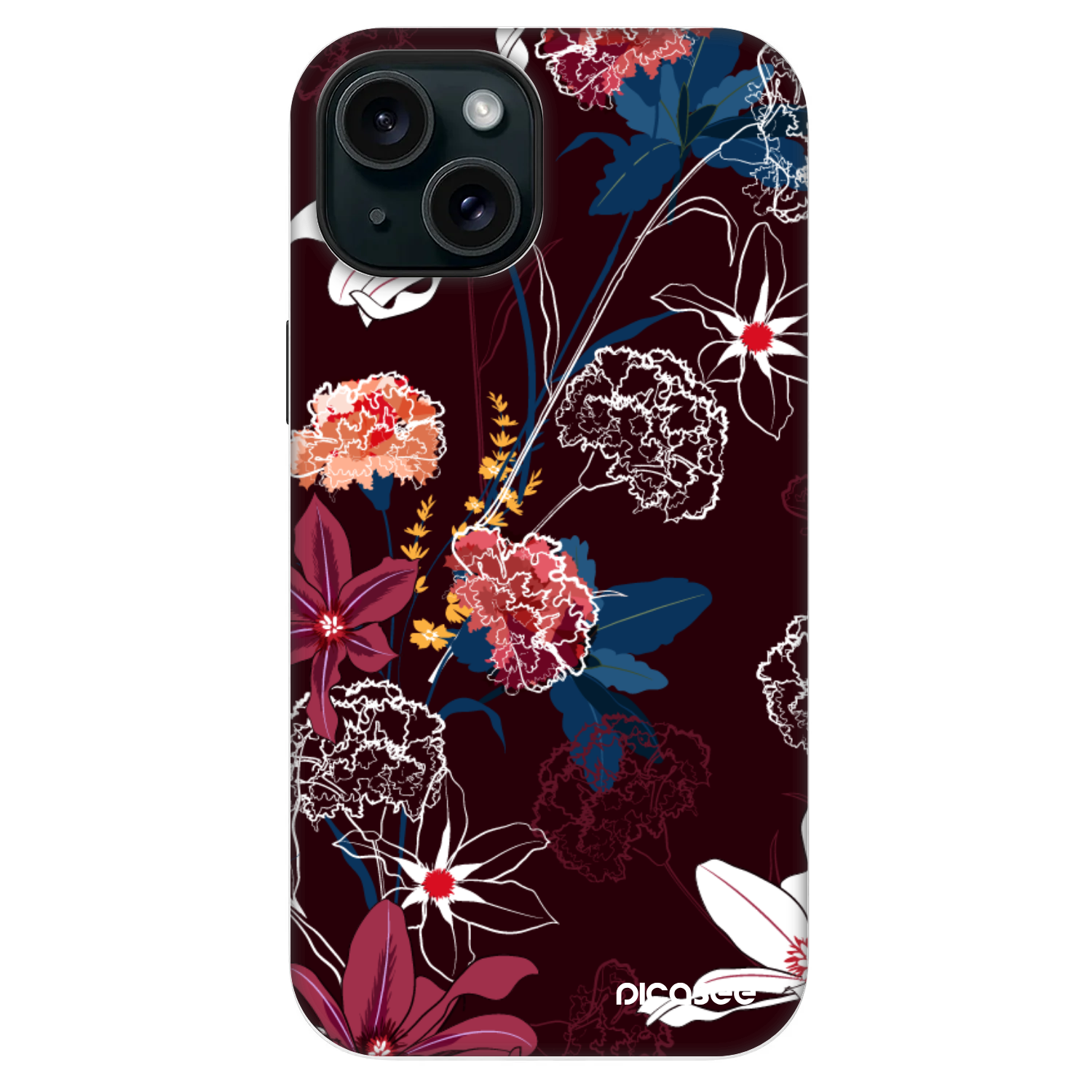 Picasee Fashion Case MagSafe za Apple iPhone 13 - Dark Meadow
