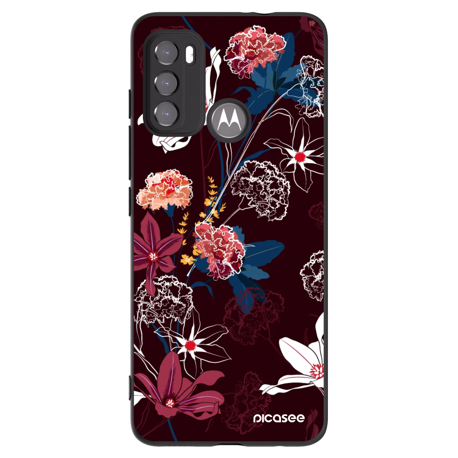Picasee crna silikonska maskica za Motorola Edge 60 5G - Dark Meadow