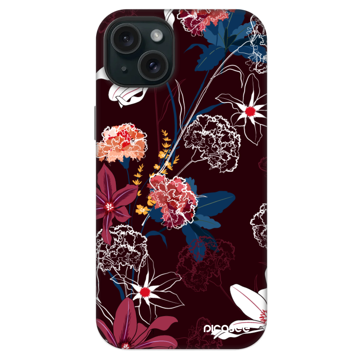 Picasee Fashion Case MagSafe za Apple iPhone 14 Plus - Dark Meadow
