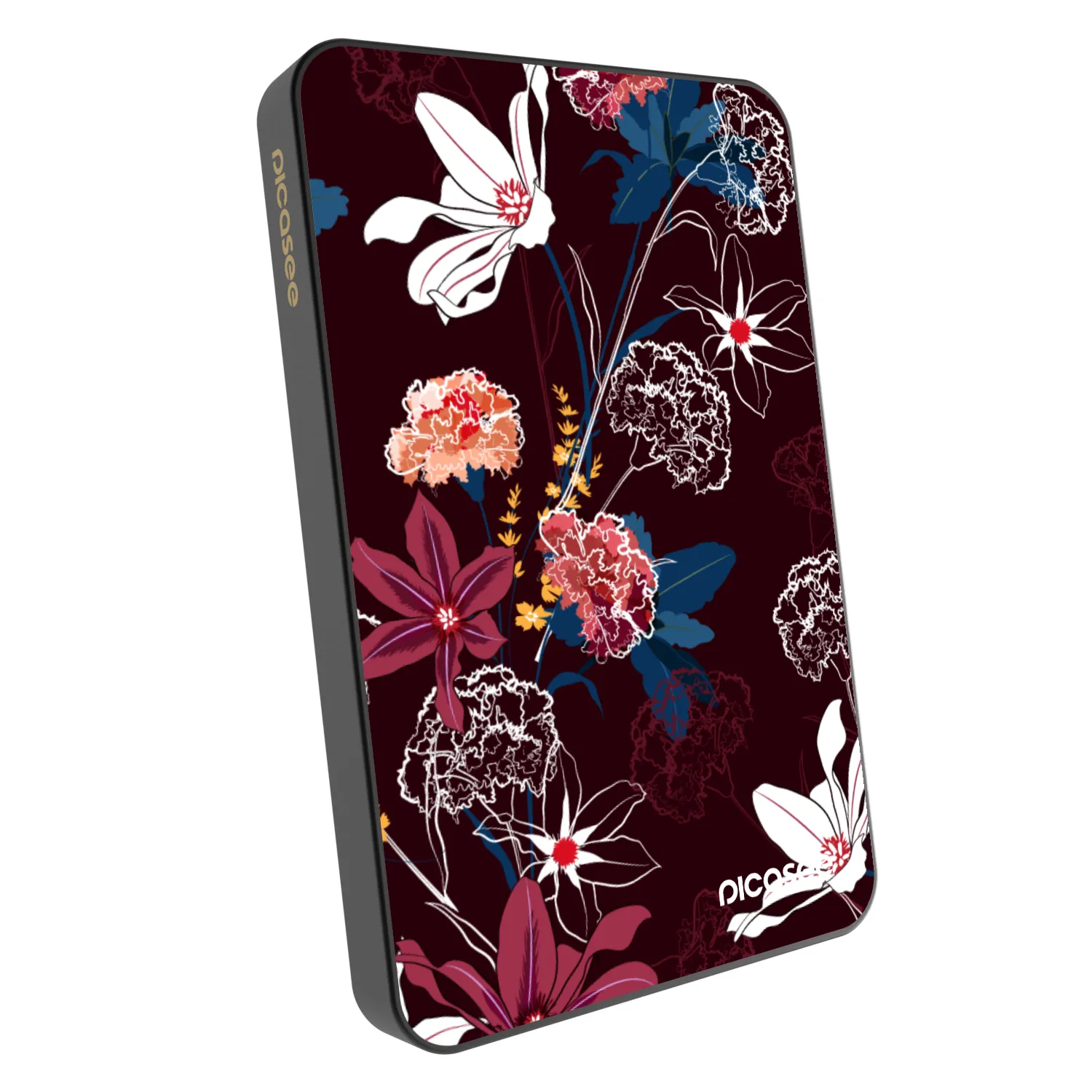 Picasee Prijenosni punjač s MagSafe 5 000 mAh Sivo - Dark Meadow