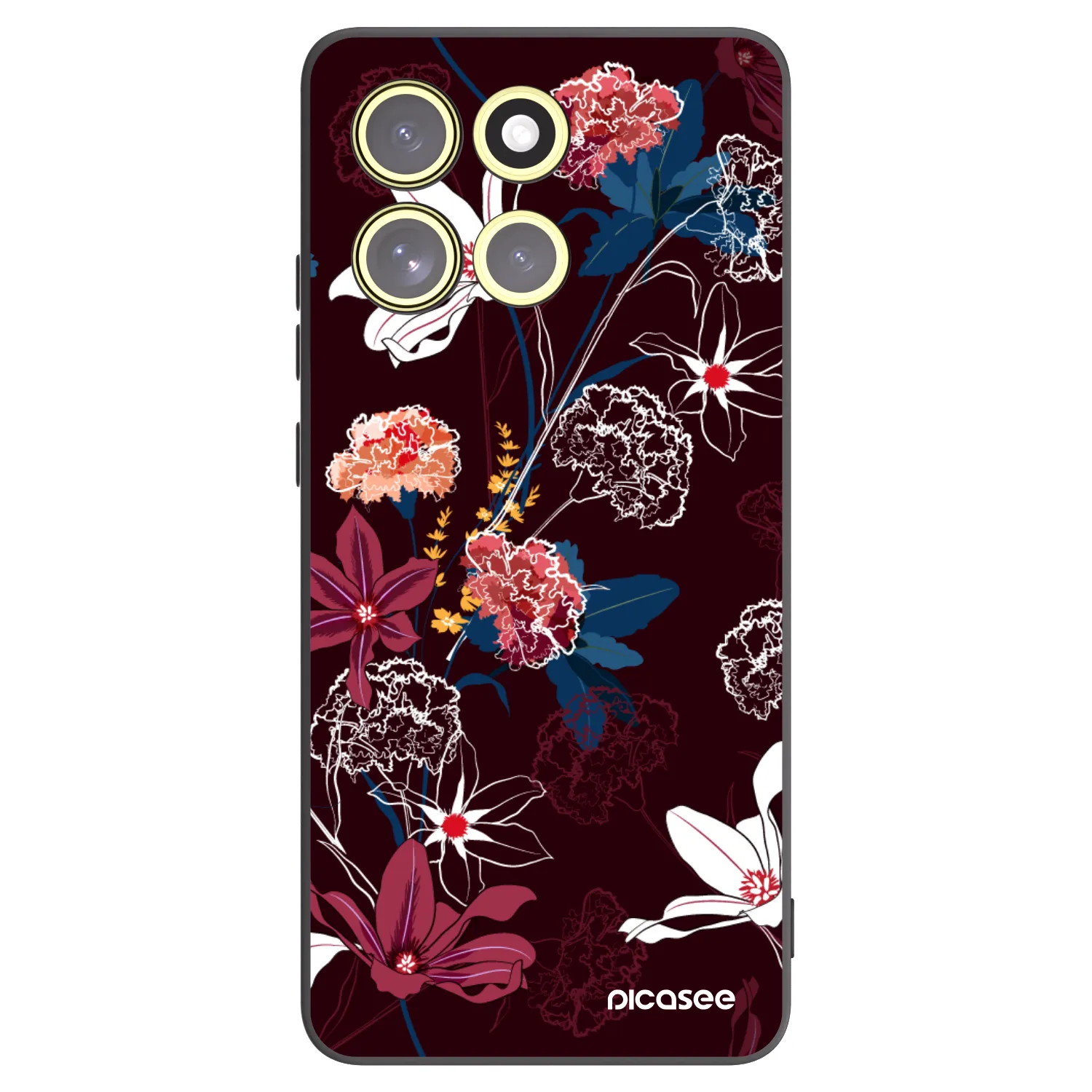 Picasee crna silikonska maskica za Motorola Moto G86 5G - Dark Meadow