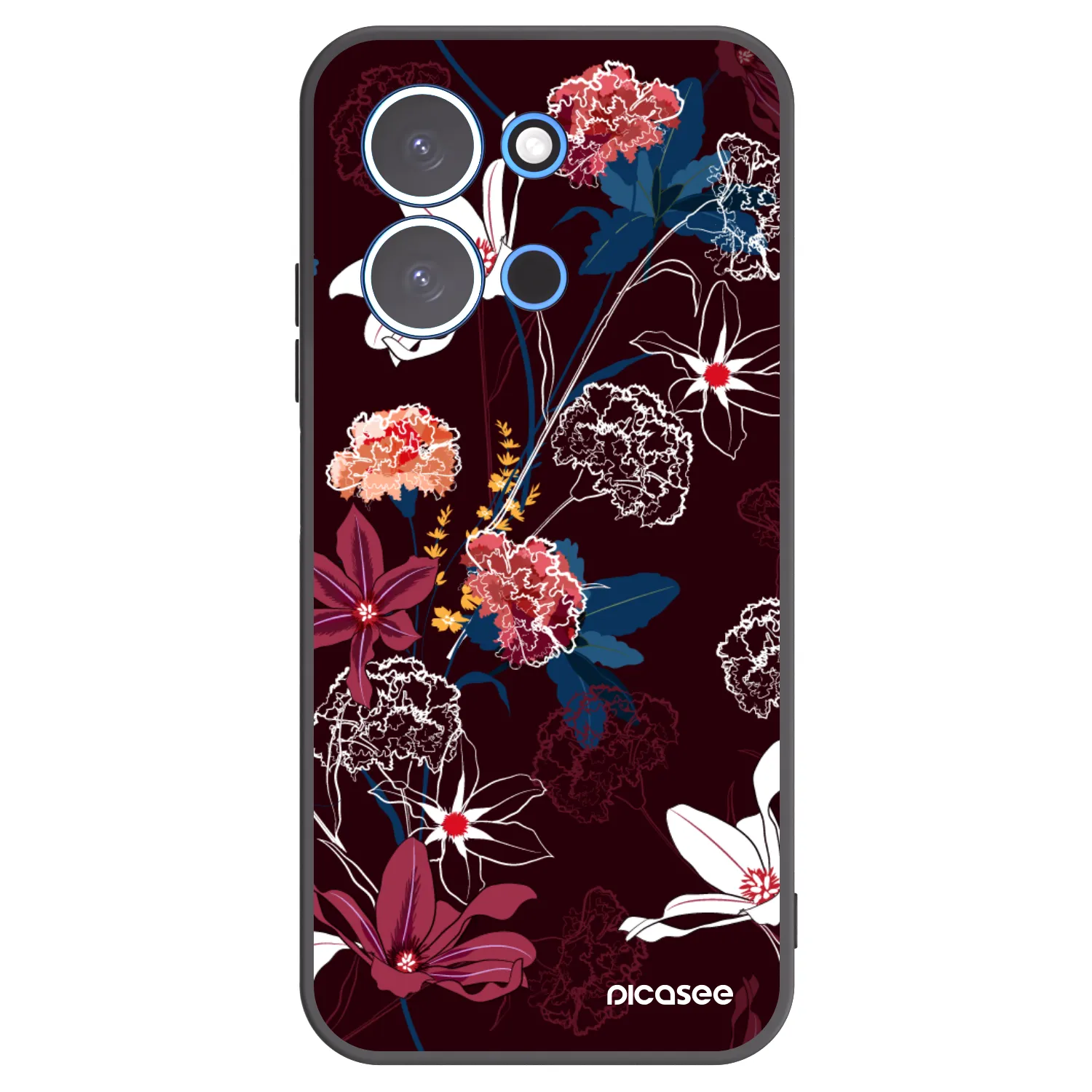 Picasee crna silikonska maskica za Xiaomi Redmi 15C 4G - Dark Meadow
