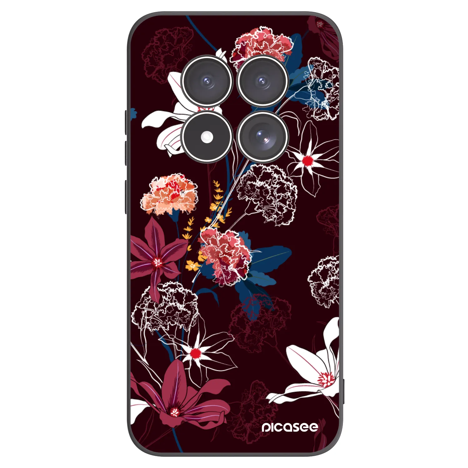 Picasee crna silikonska maskica za Xiaomi Redmi Note 15 Pro 4G - Dark Meadow