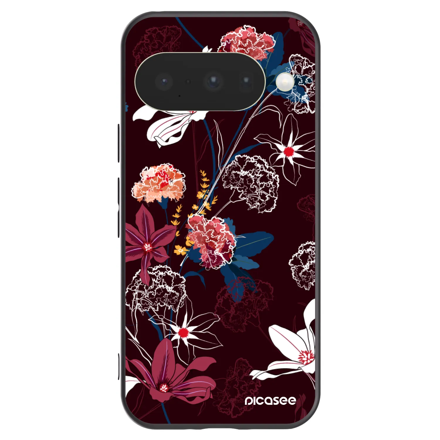 Picasee crna silikonska maskica za Google Pixel 10 - Dark Meadow