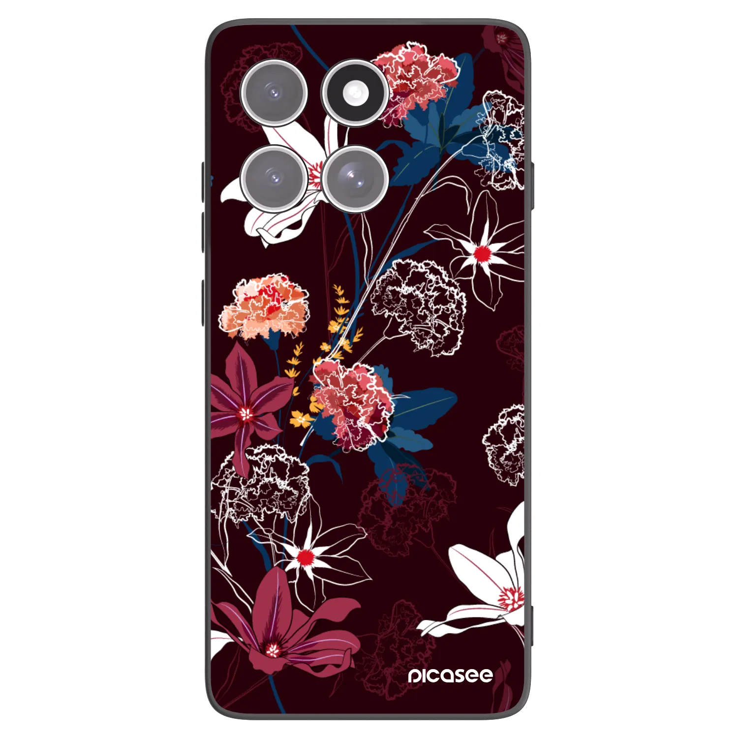 Picasee crna silikonska maskica za Motorola Edge 60 Fusion - Dark Meadow