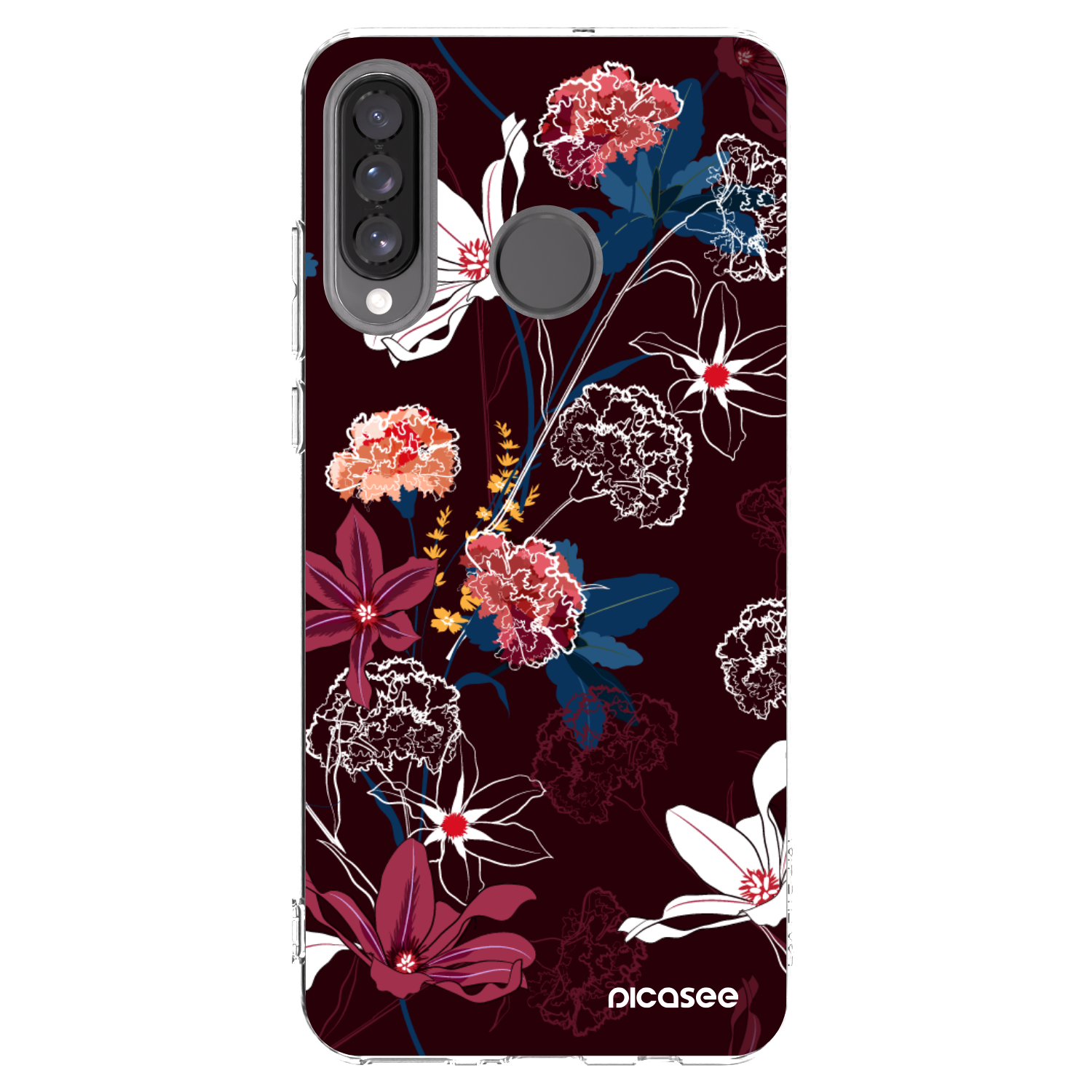 Picasee silikonska prozirna maskica za Huawei P30 Lite - Dark Meadow