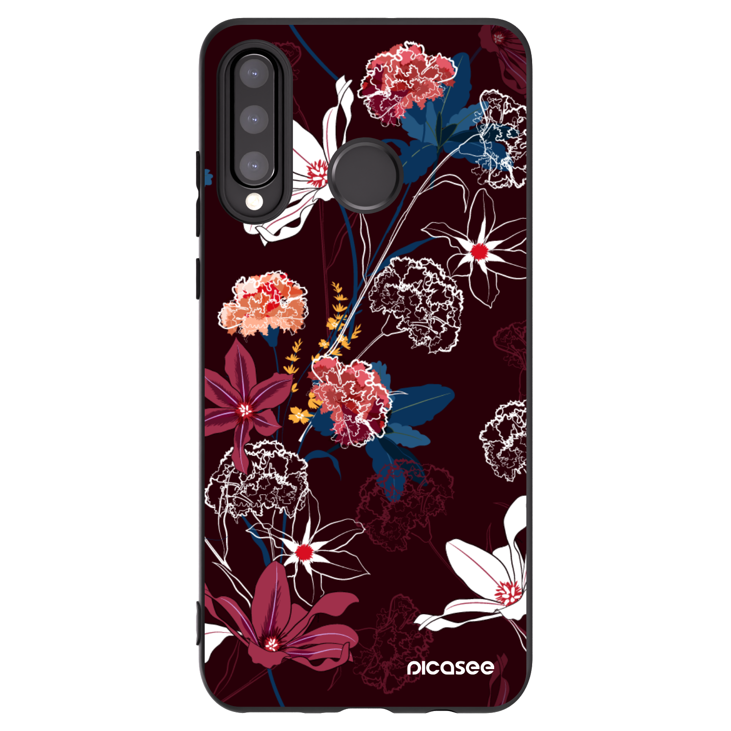 Picasee crna silikonska maskica za Huawei P30 Lite - Dark Meadow