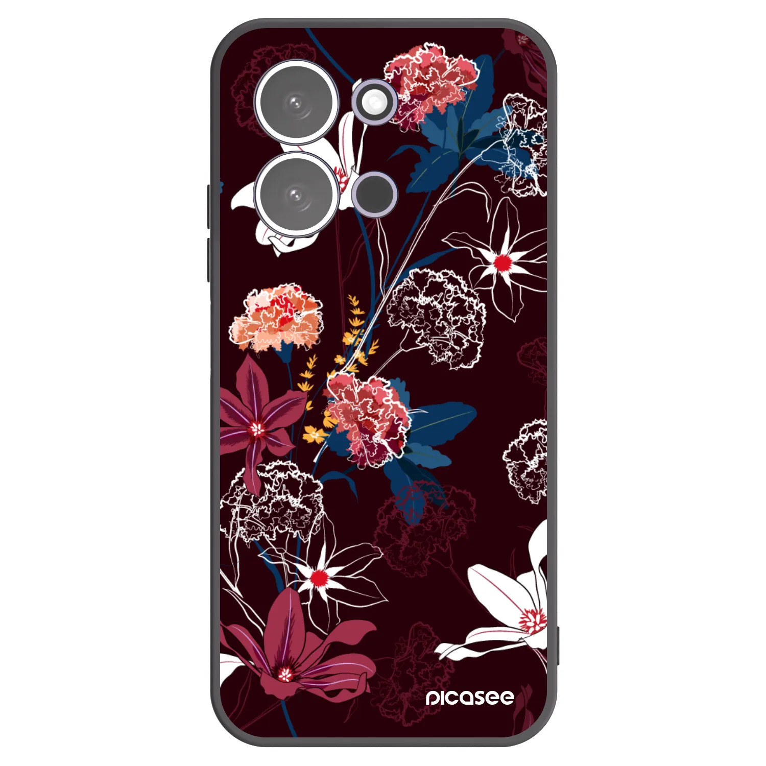 Picasee crna silikonska maskica za Xiaomi Redmi 15C 5G - Dark Meadow