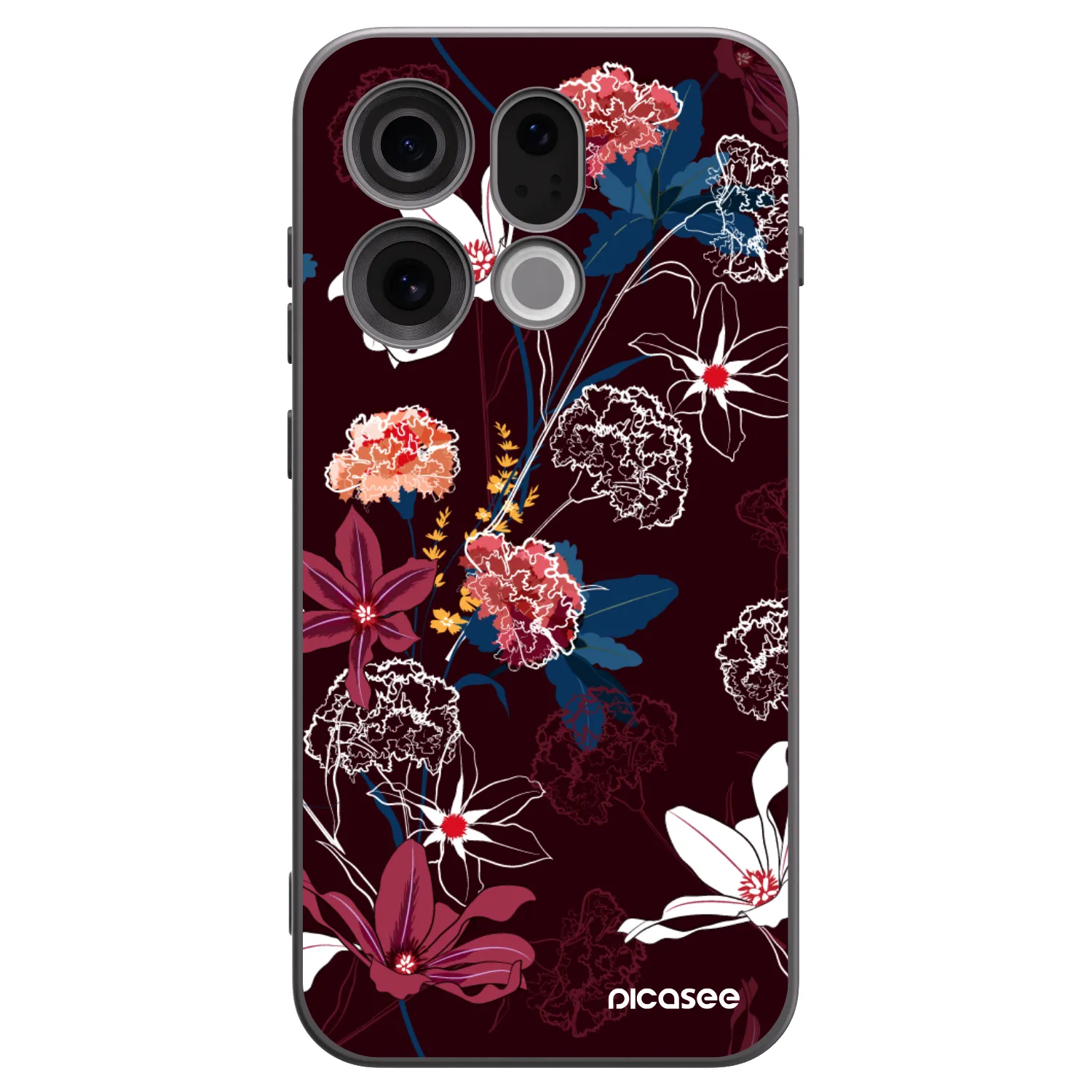 Picasee crna silikonska maskica za OPPO Find X9 - Dark Meadow